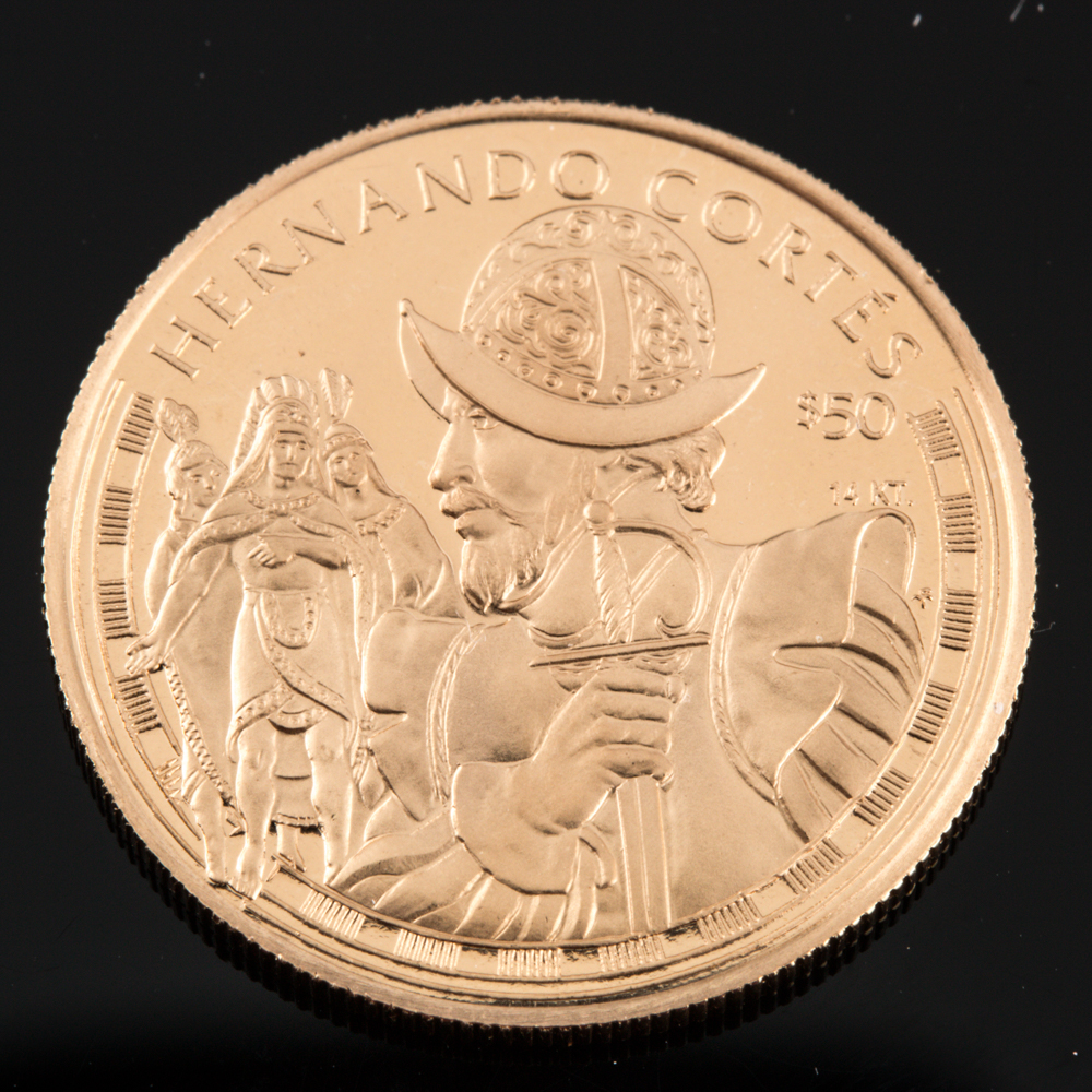 1997 Cook Islands $50 14K Gold Coin