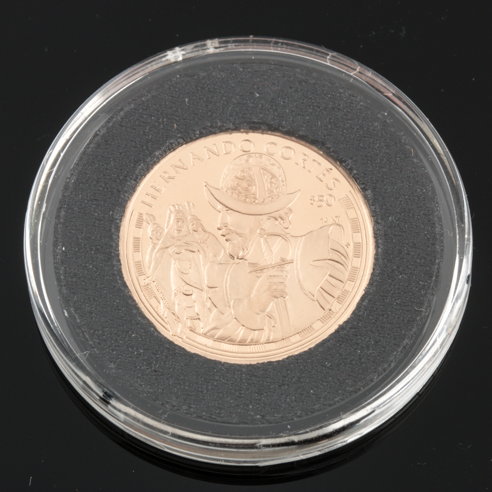 1997 Cook Islands $50 14K Gold Coin