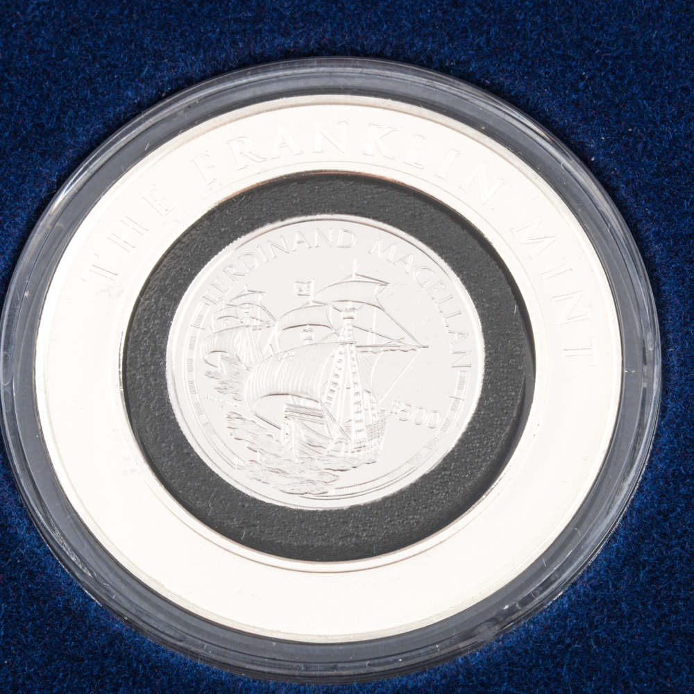 Franklin Mint Ferdinand Magellan Cook Islands $500 Platinum Coin