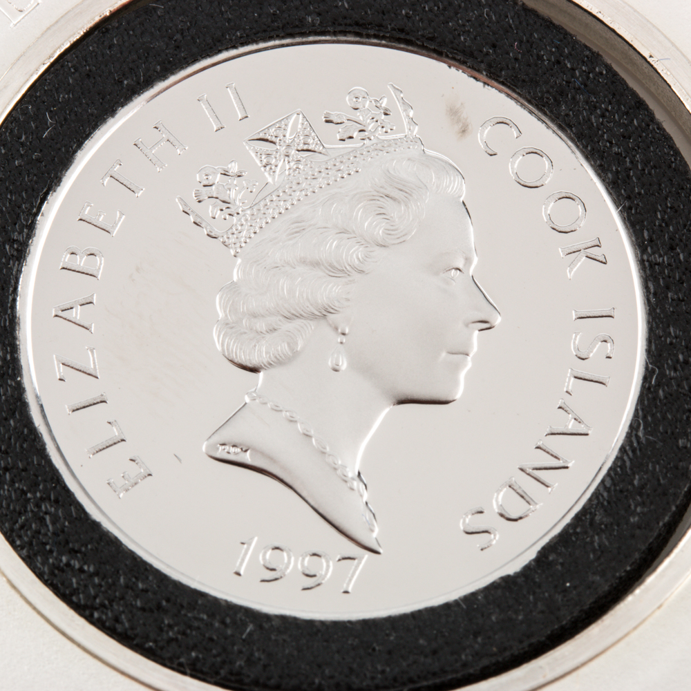 Franklin Mint Ferdinand Magellan Cook Islands $500 Platinum Coin