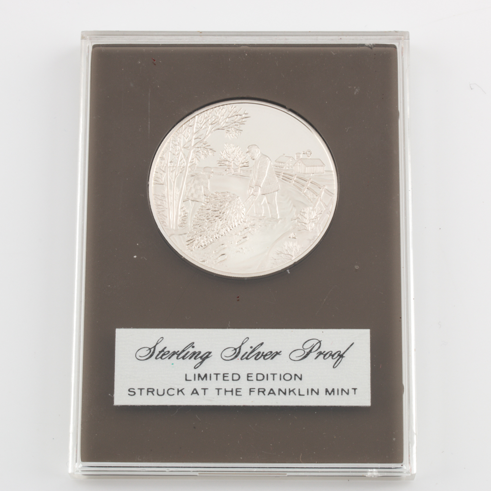 Franklin Mint .999 Silver Commemorative Ingots