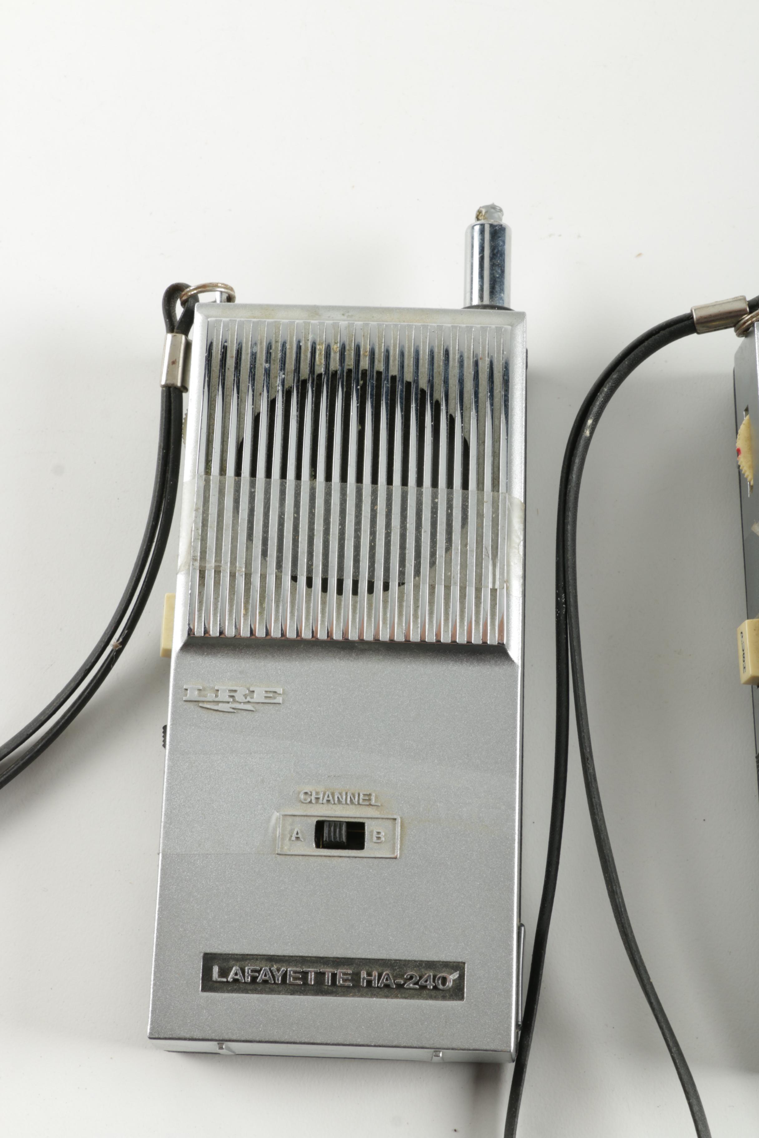 Two Vintage Walkie Talkies