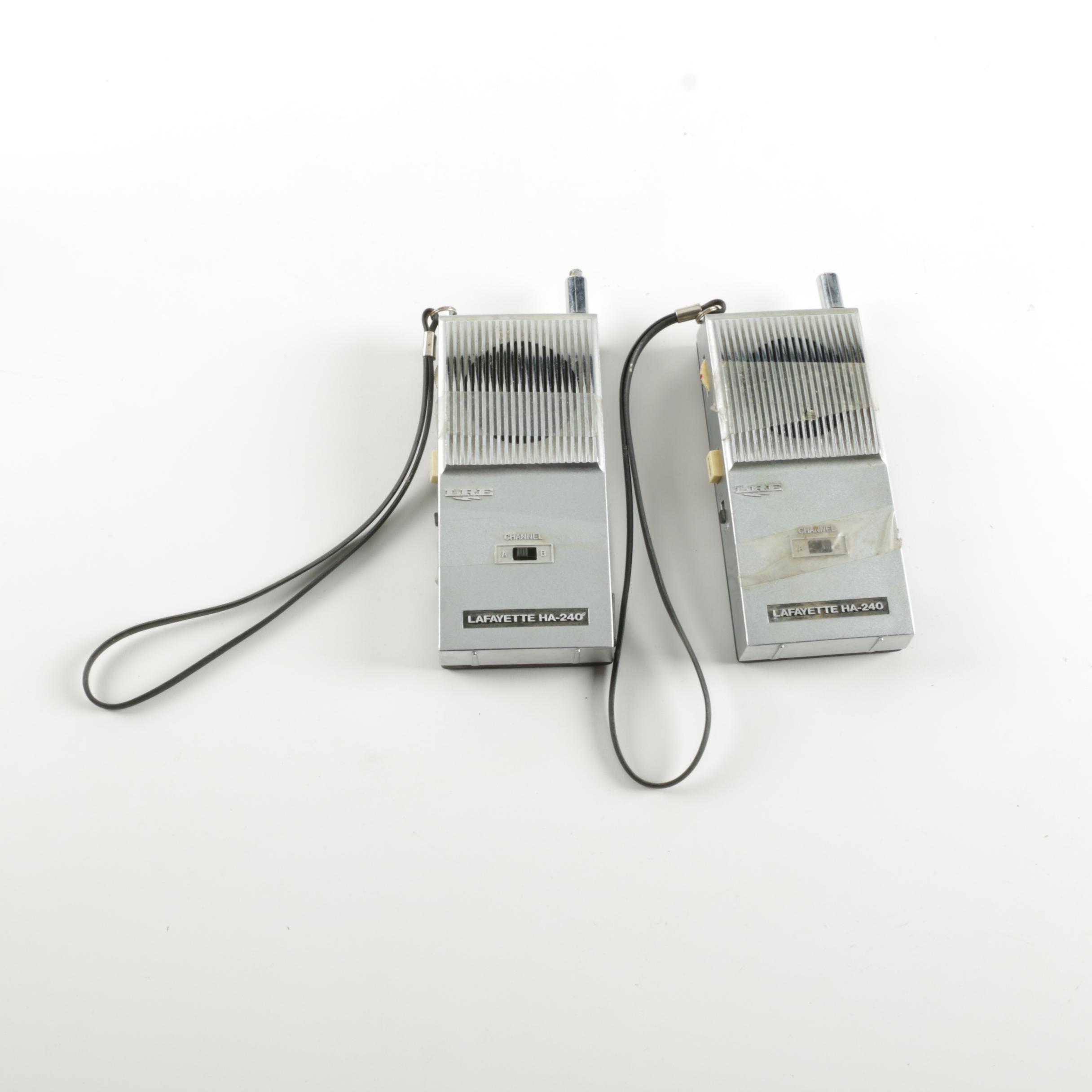 Two Vintage Walkie Talkies