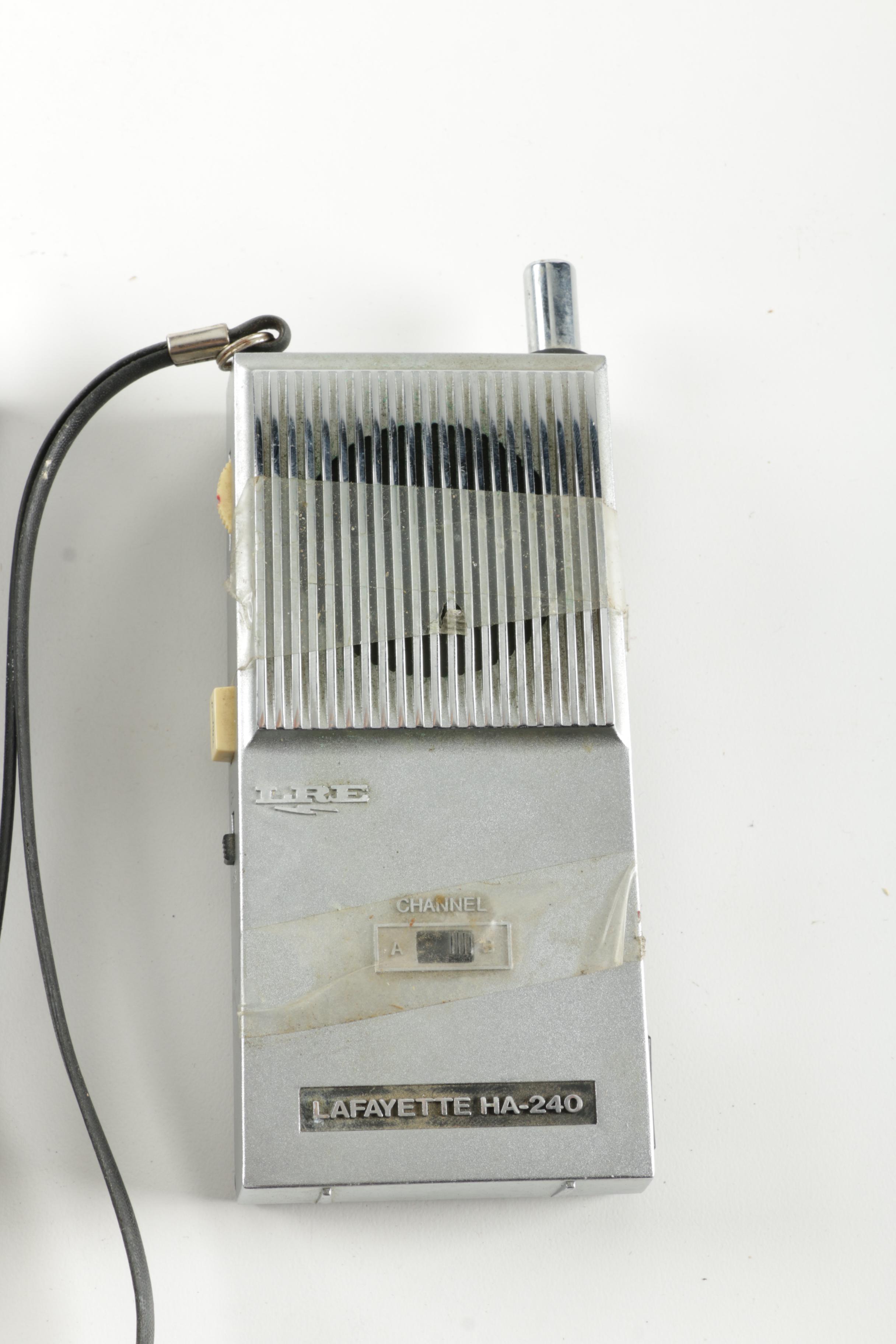 Two Vintage Walkie Talkies