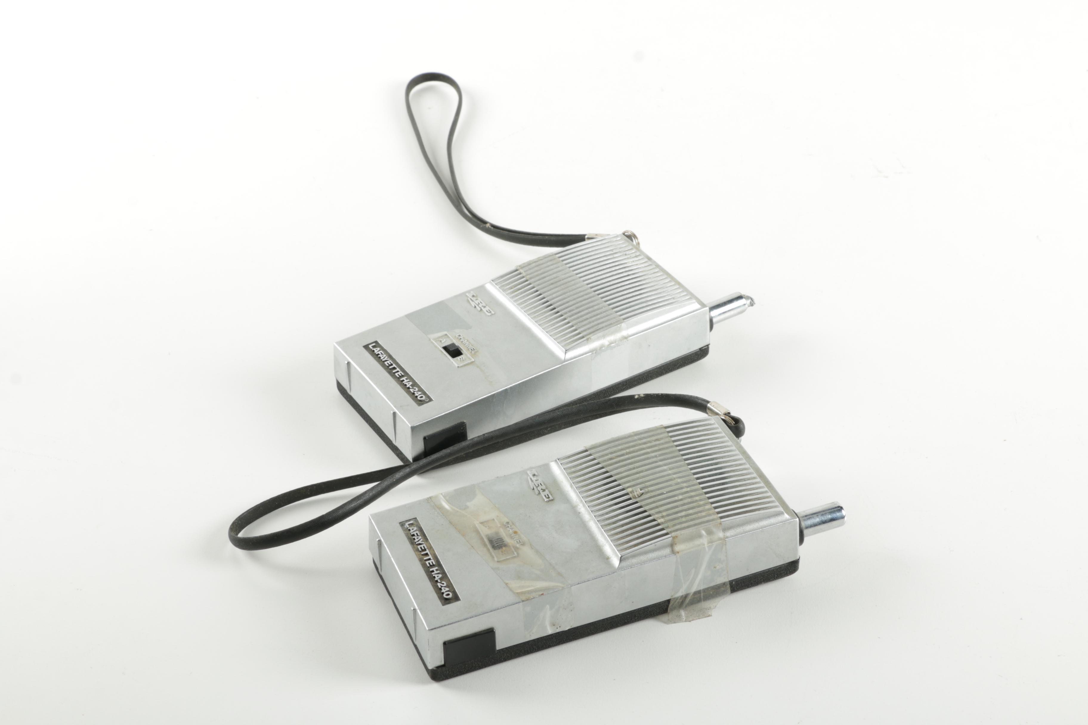 Two Vintage Walkie Talkies