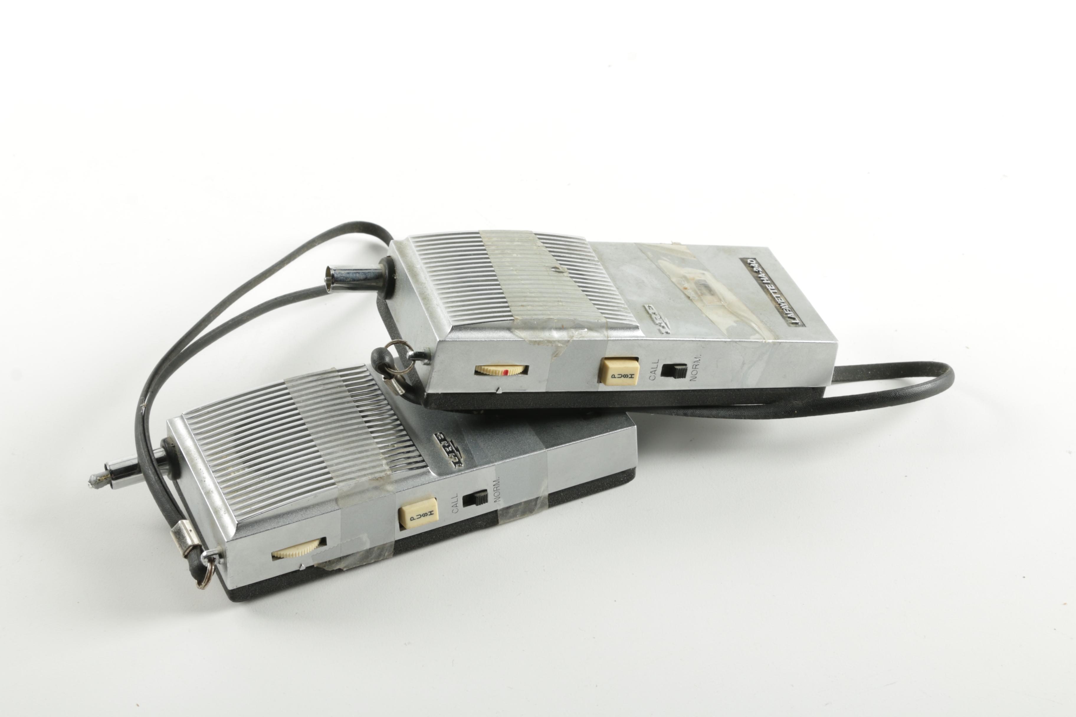 Two Vintage Walkie Talkies