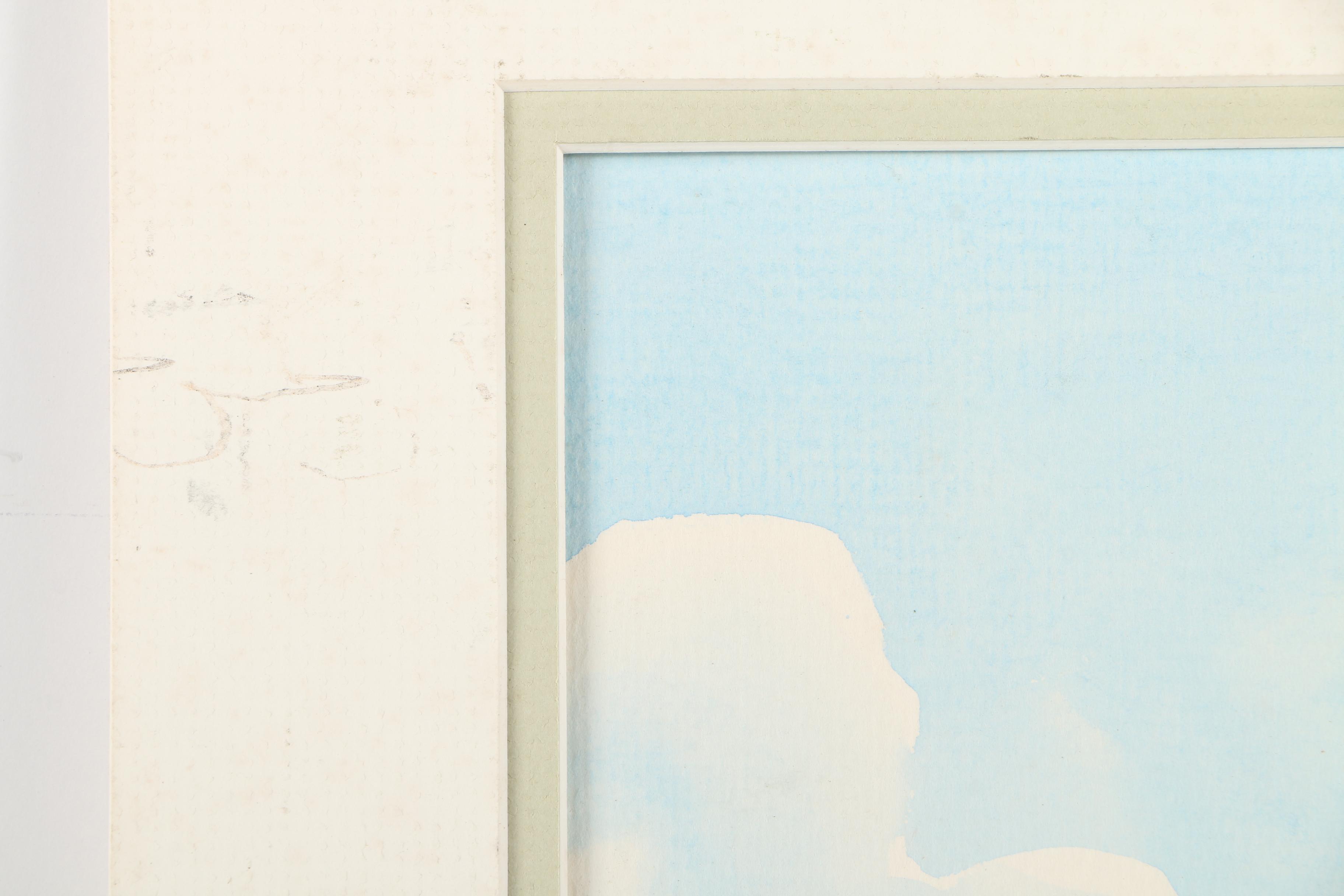 M. Neeld Watercolor Painting of a Street