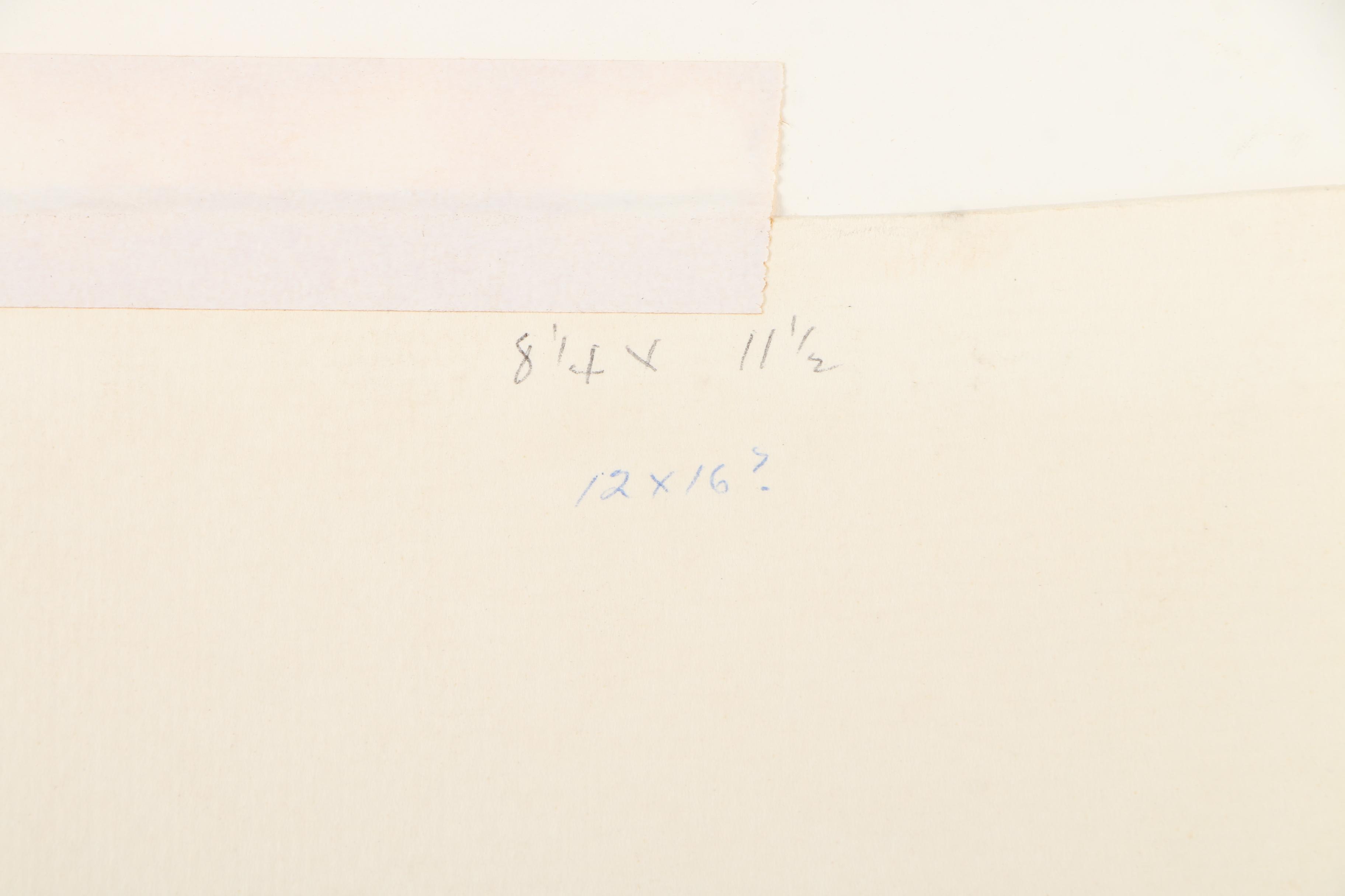 M. Neeld Watercolor Painting of a Street