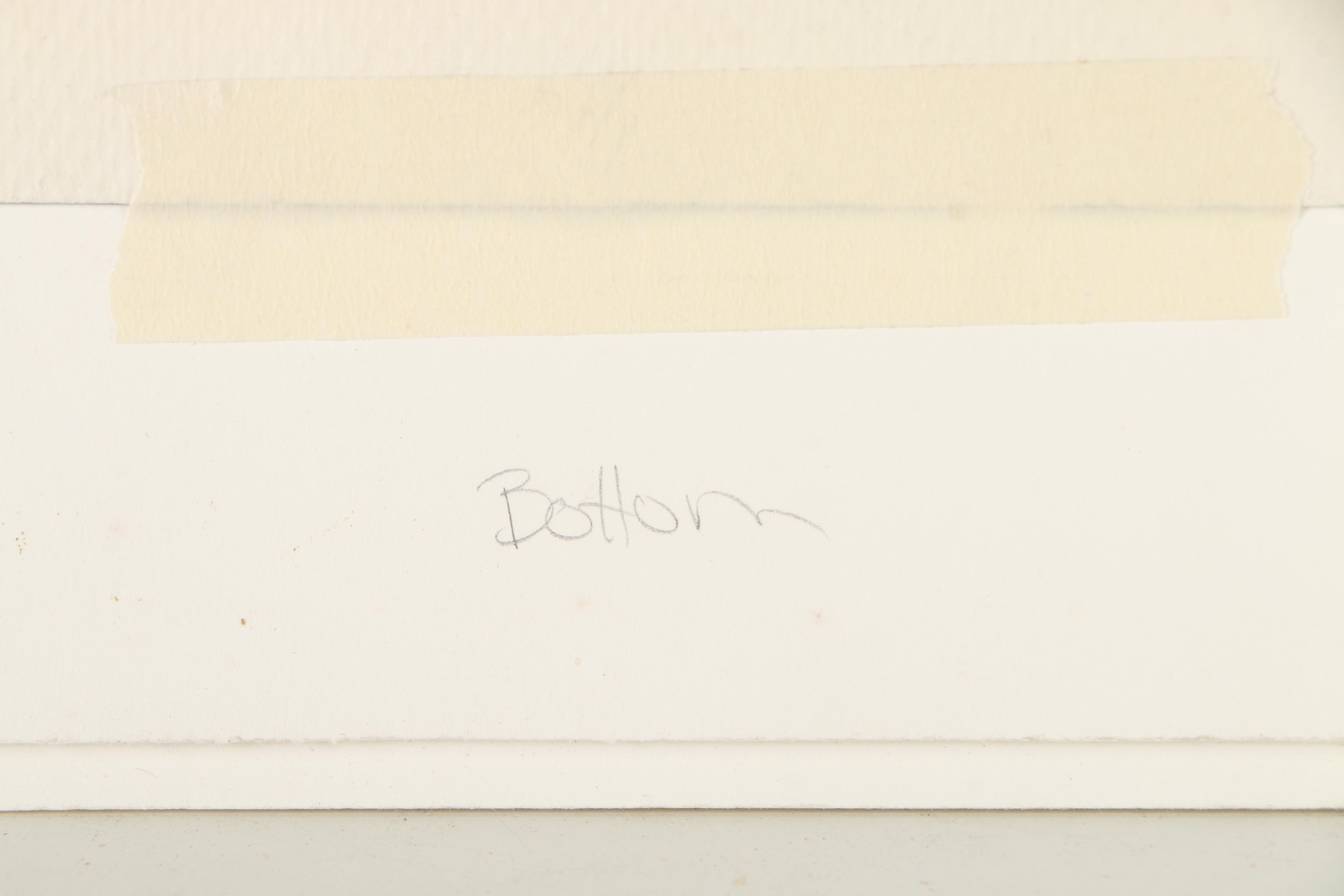 M. Neeld Watercolor Painting of a Street