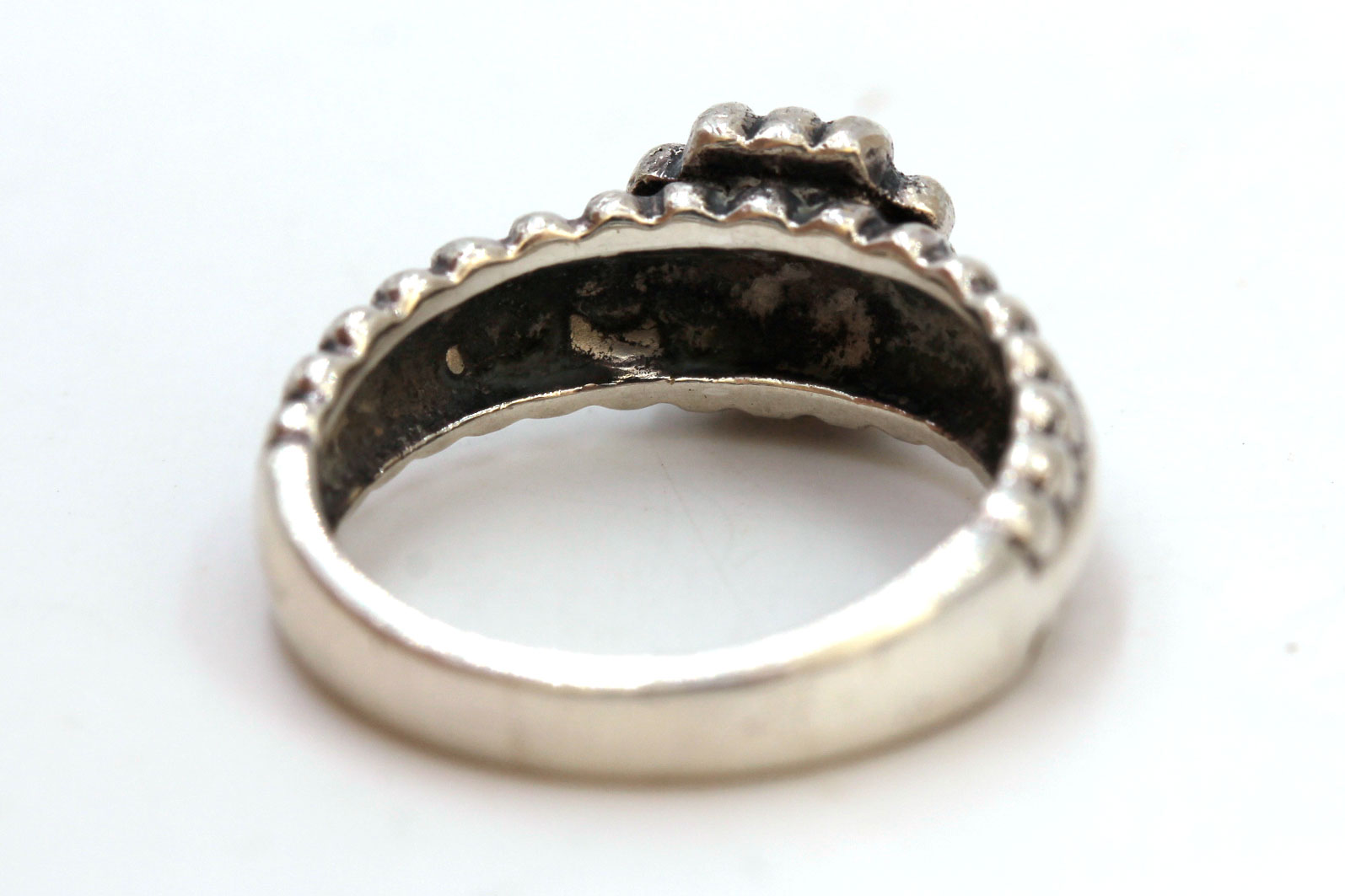 Sterling Silver Nativity Pendant Necklace and Cross Ring