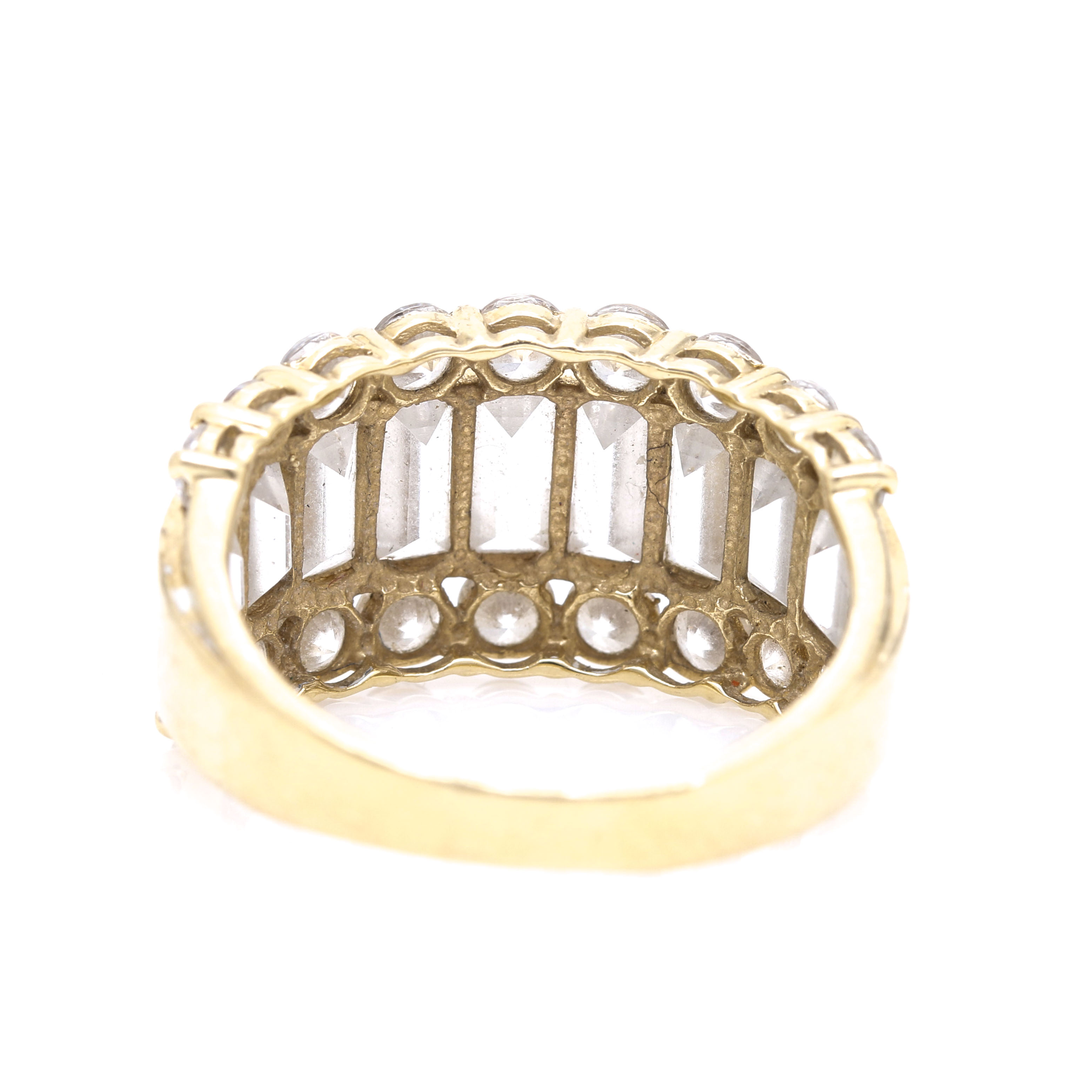 14K Yellow Gold Cubic Zirconia Band