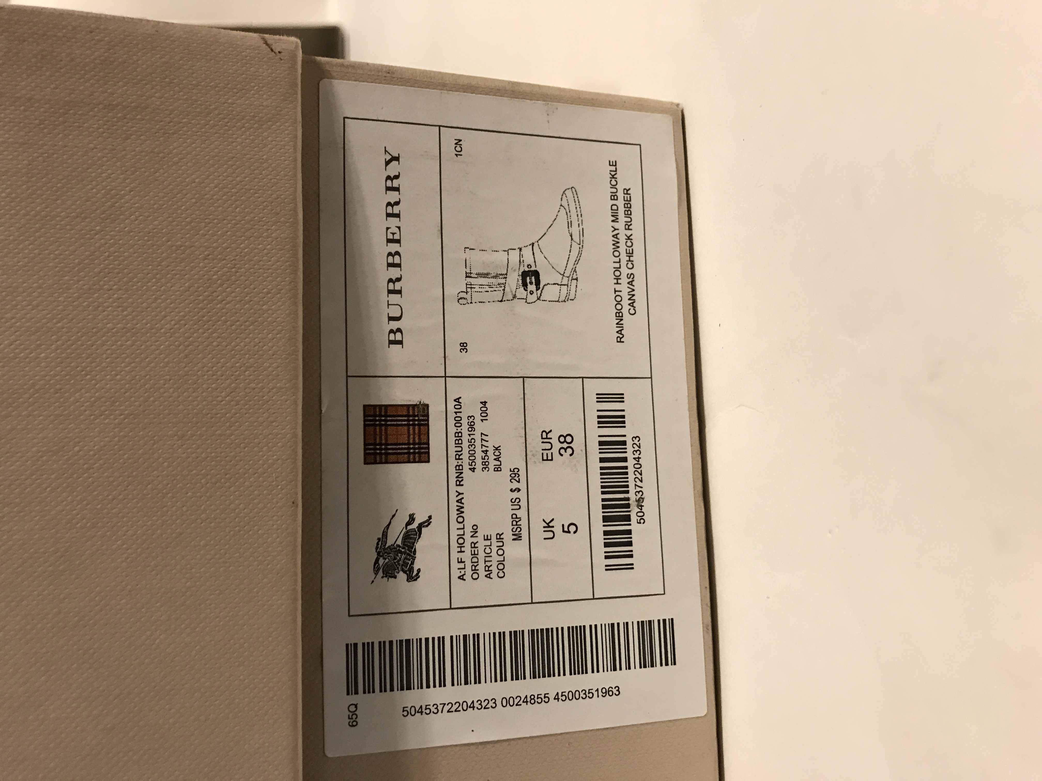 Burberry "Holloway" Rain Boots