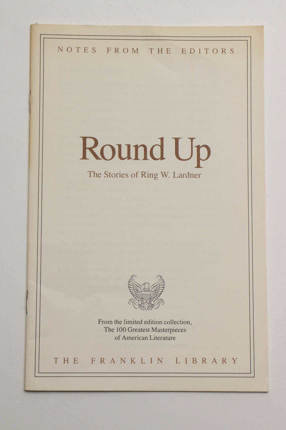 Franklin Library "100 Greatest Masterpieces of American Literature" Books