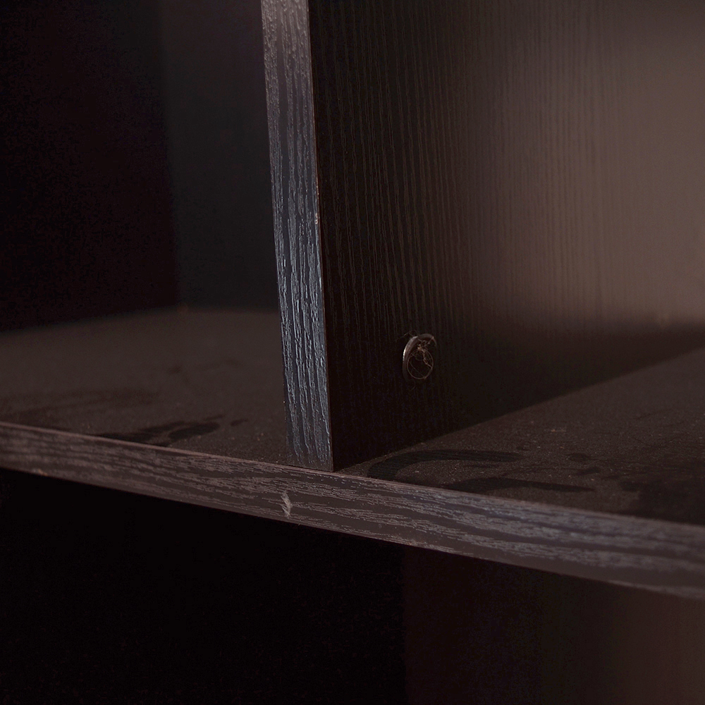 Espresso Finished Contemporary Bookcase