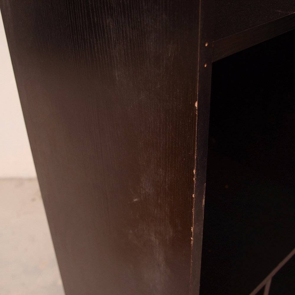 Espresso Finished Contemporary Bookcase