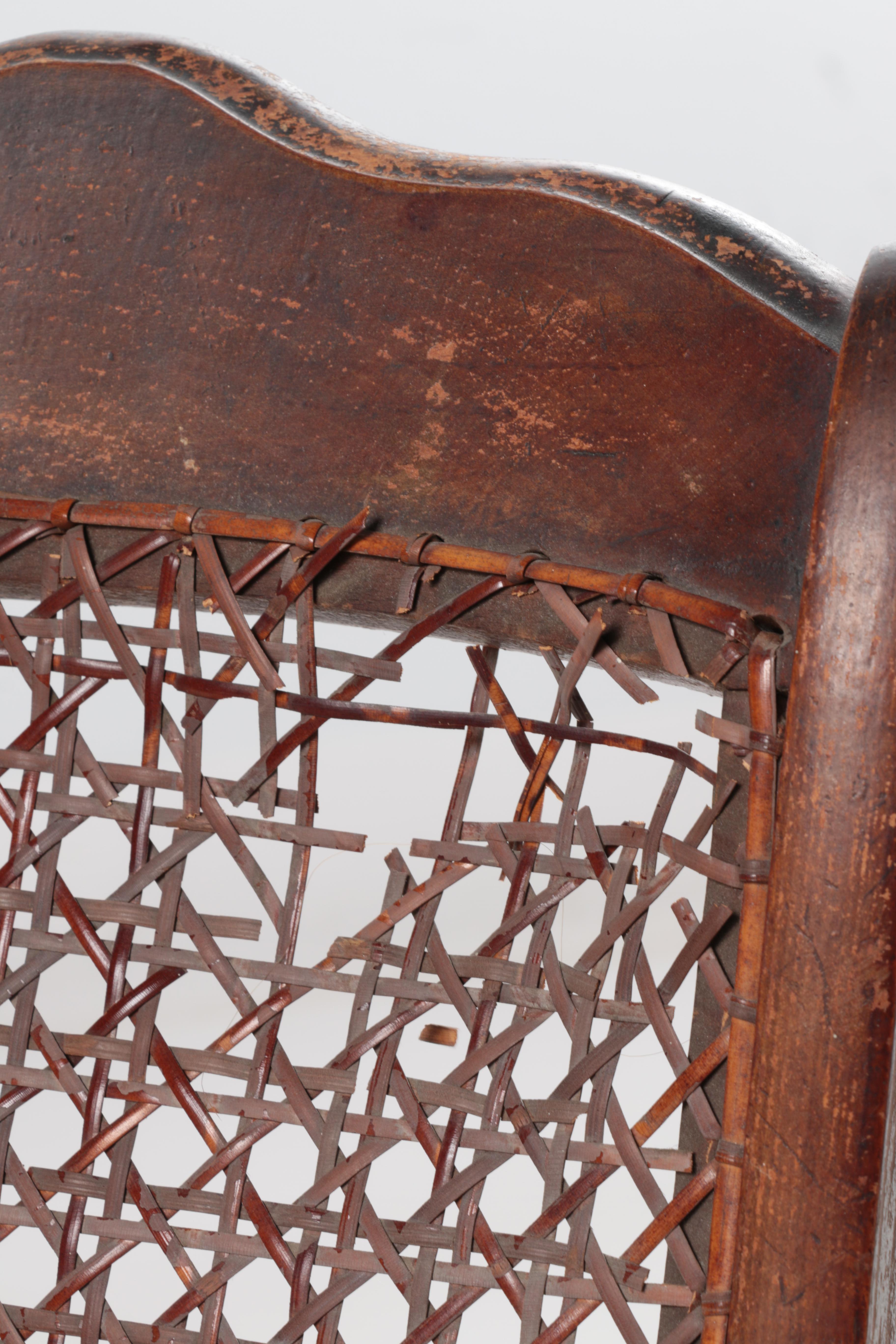 Vintage Porcelain Doll and Rocking Chair