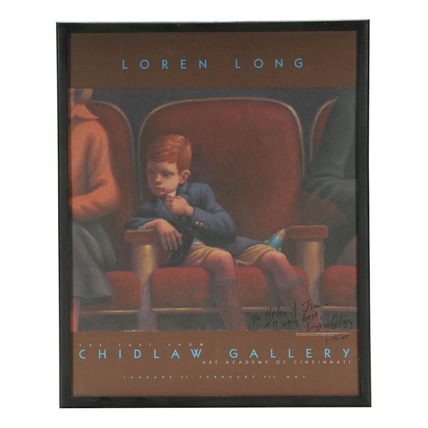 Loren Long Autographed Exhibition Poster