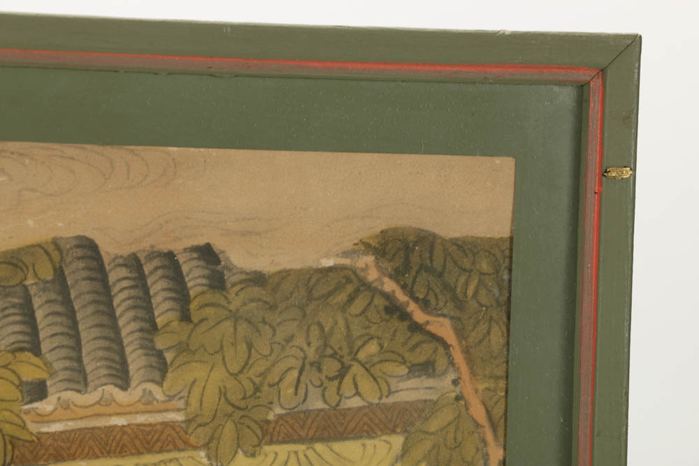 Hand-Colored Offset Lithograph After a Chinese Watercolor