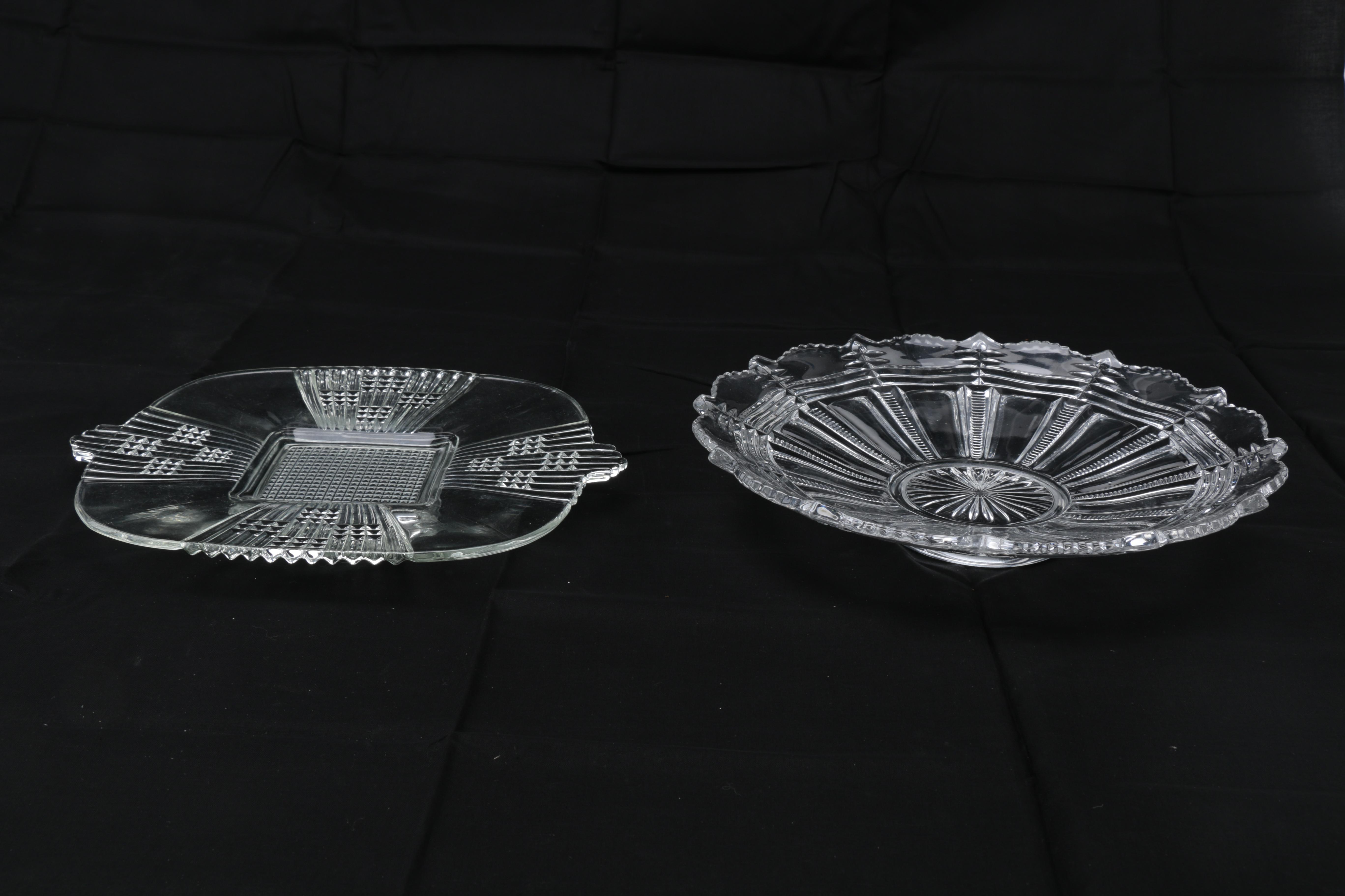 Assorted Cut Glass Decor