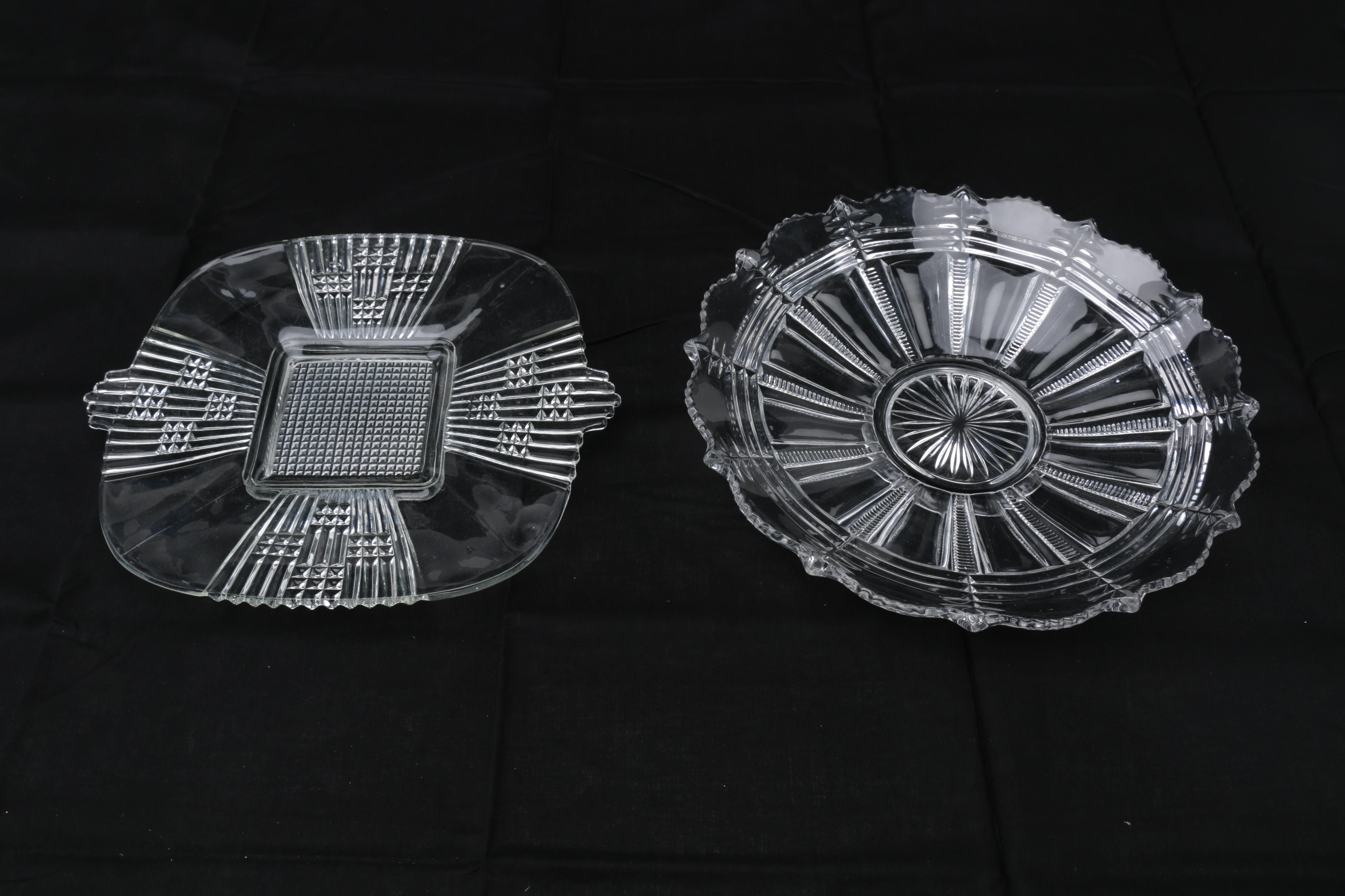 Assorted Cut Glass Decor