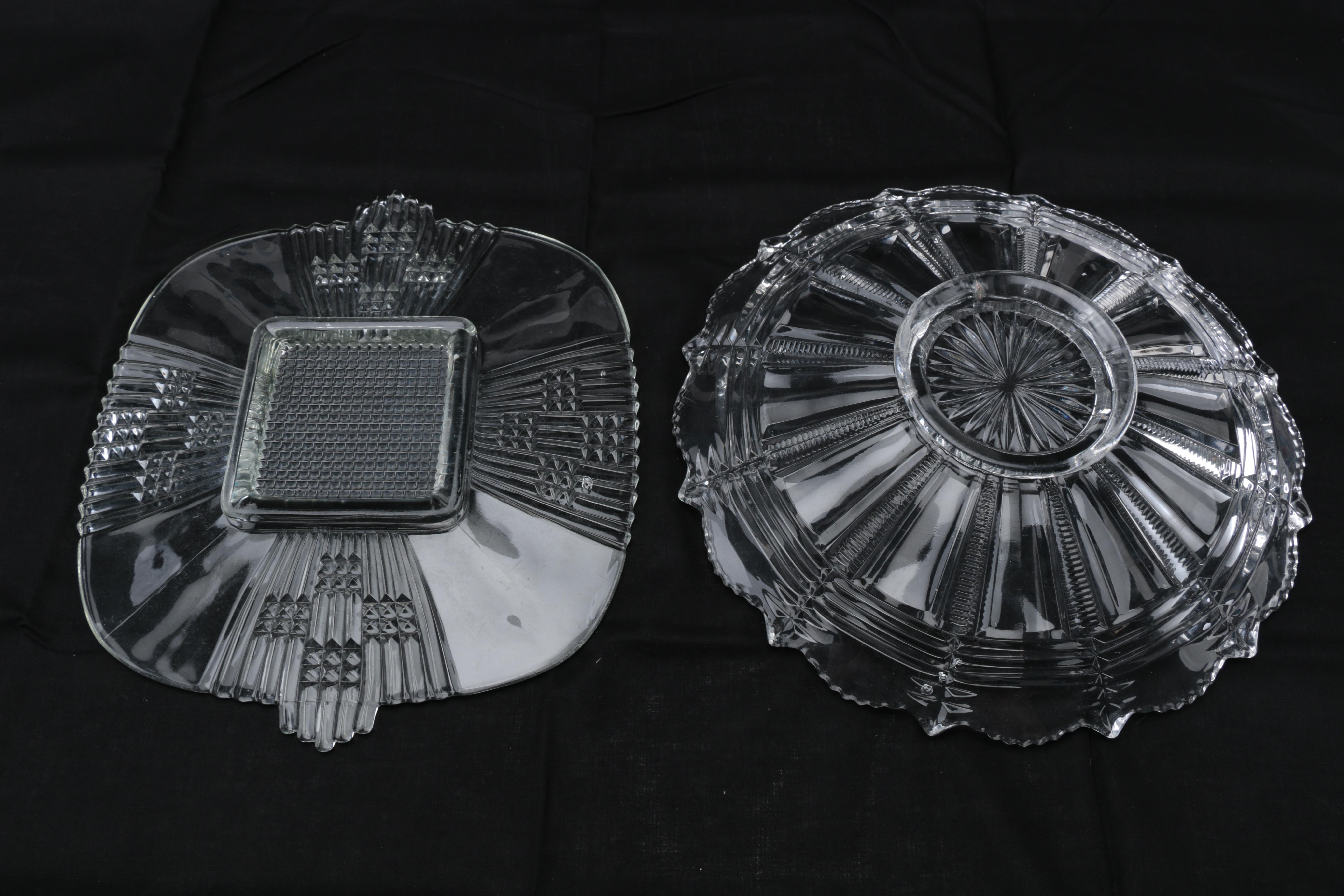 Assorted Cut Glass Decor