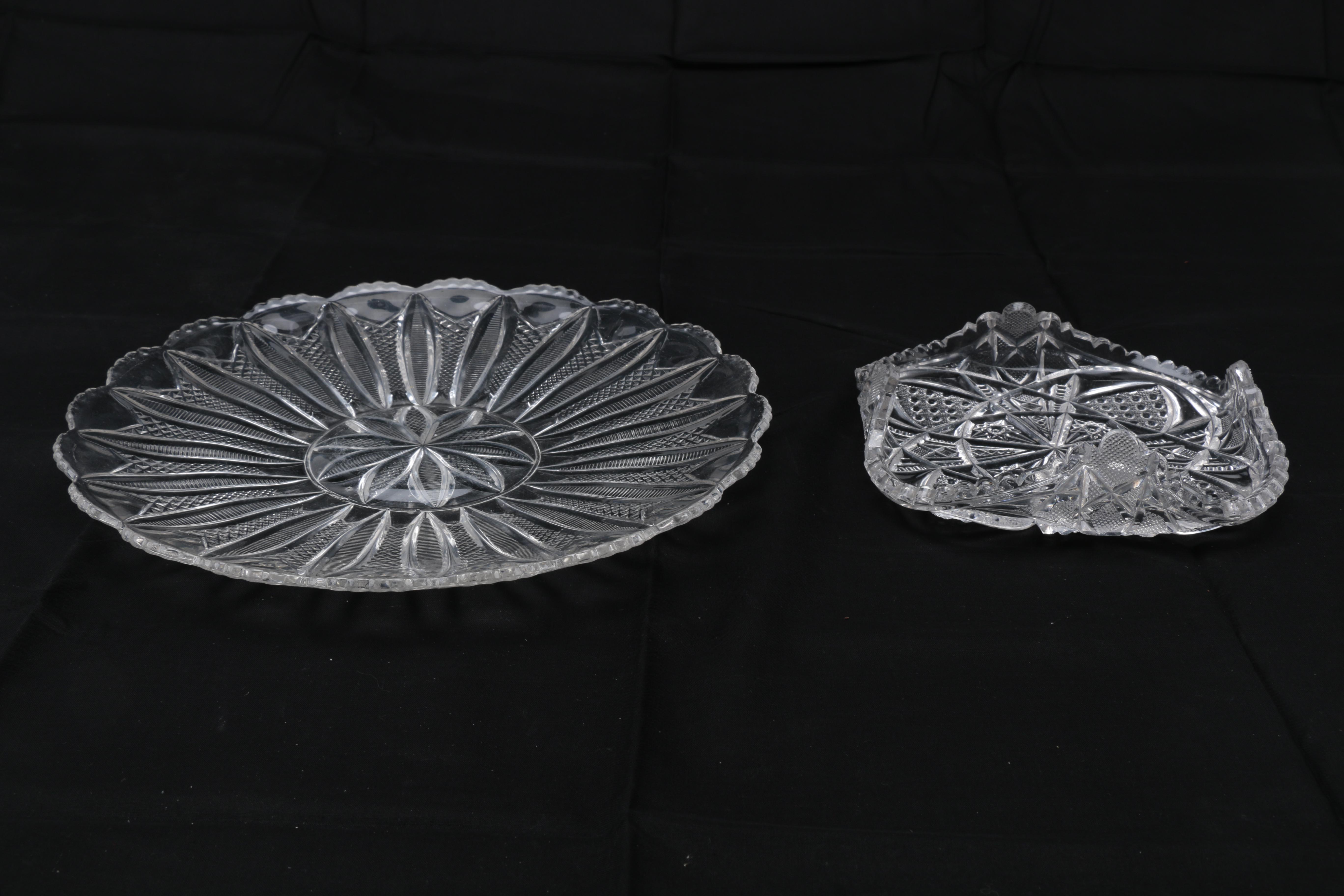 Assorted Cut Glass Decor