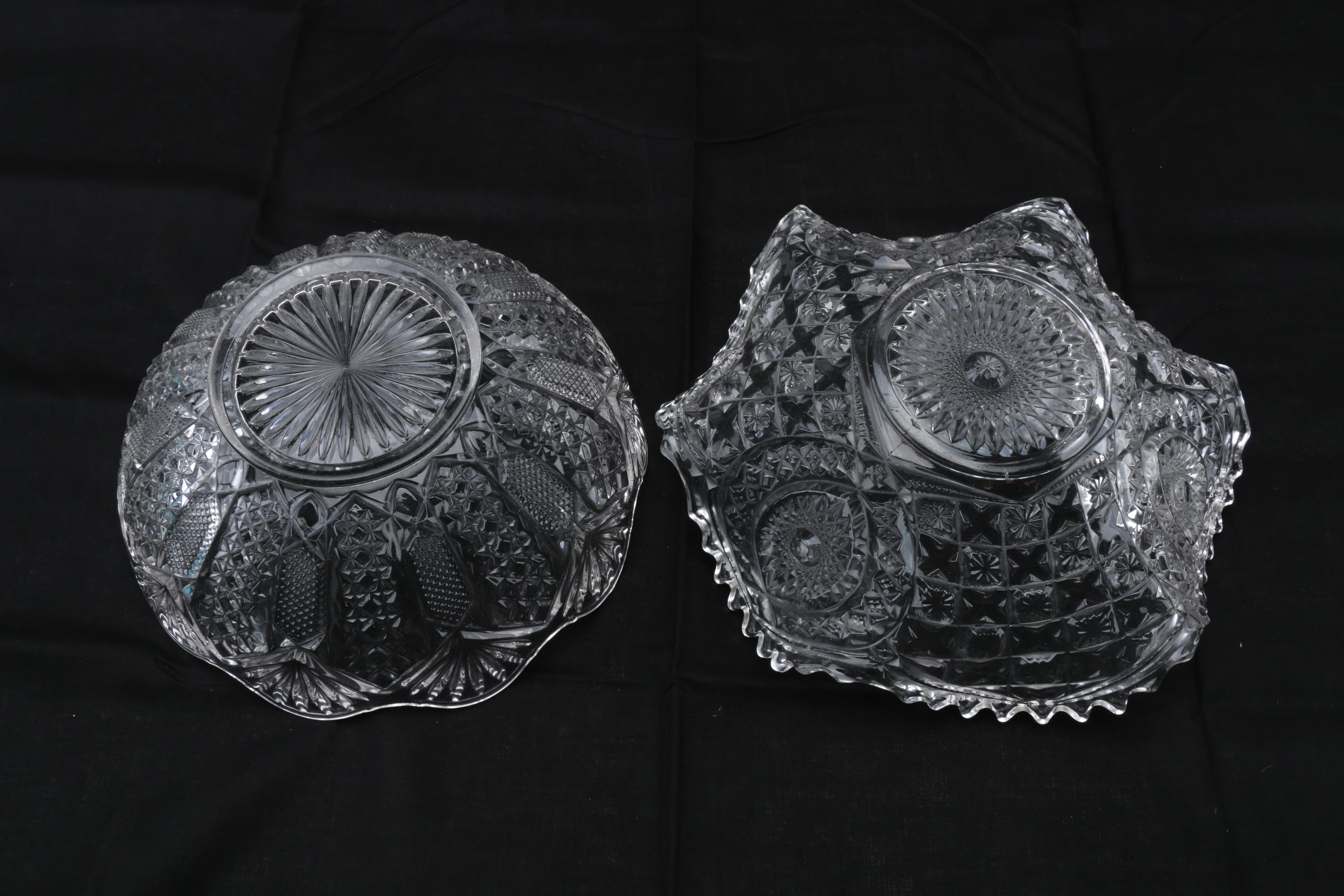 Assorted Cut Glass Decor