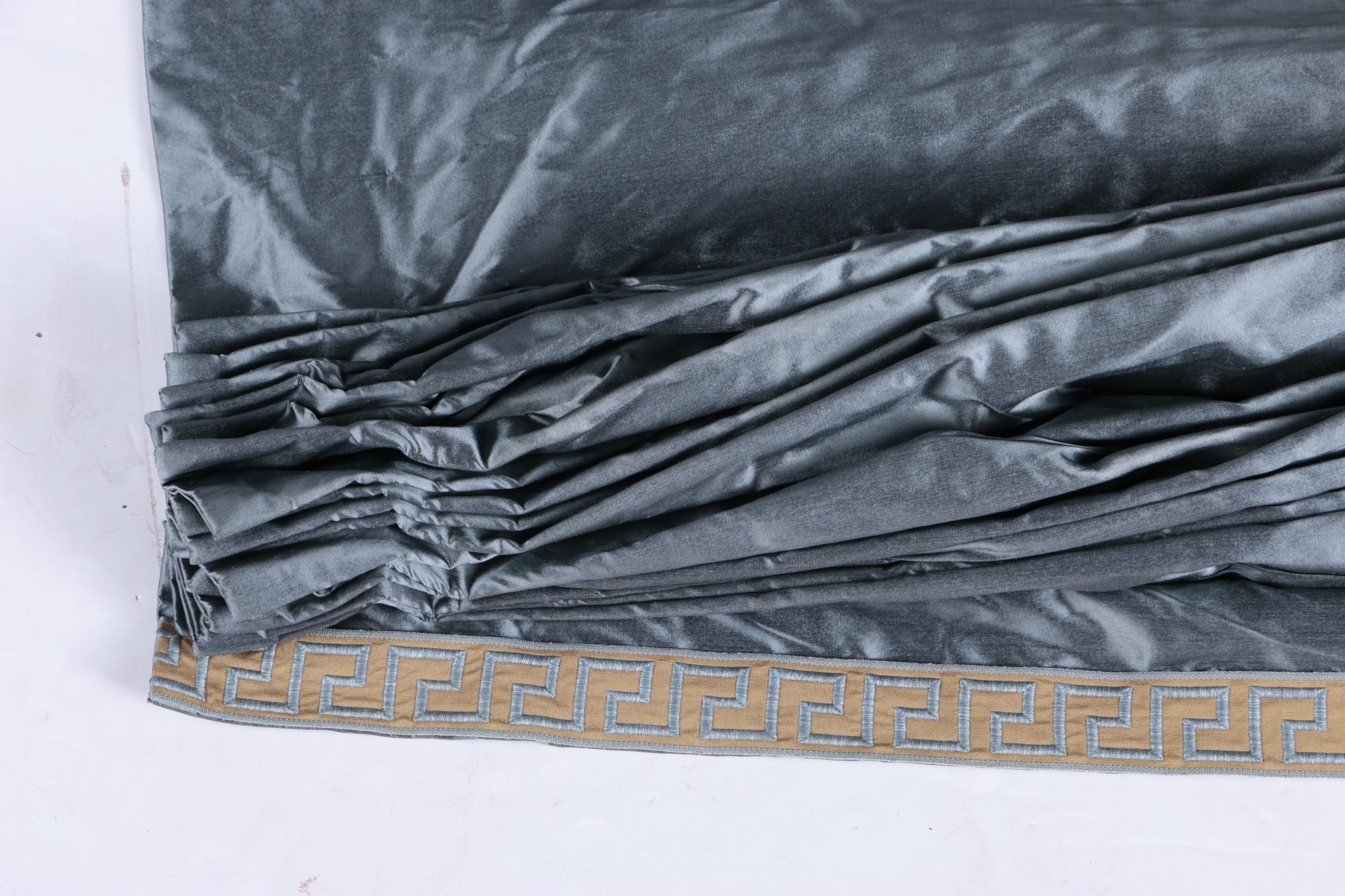 Pair of Custom Silk Roman Shades