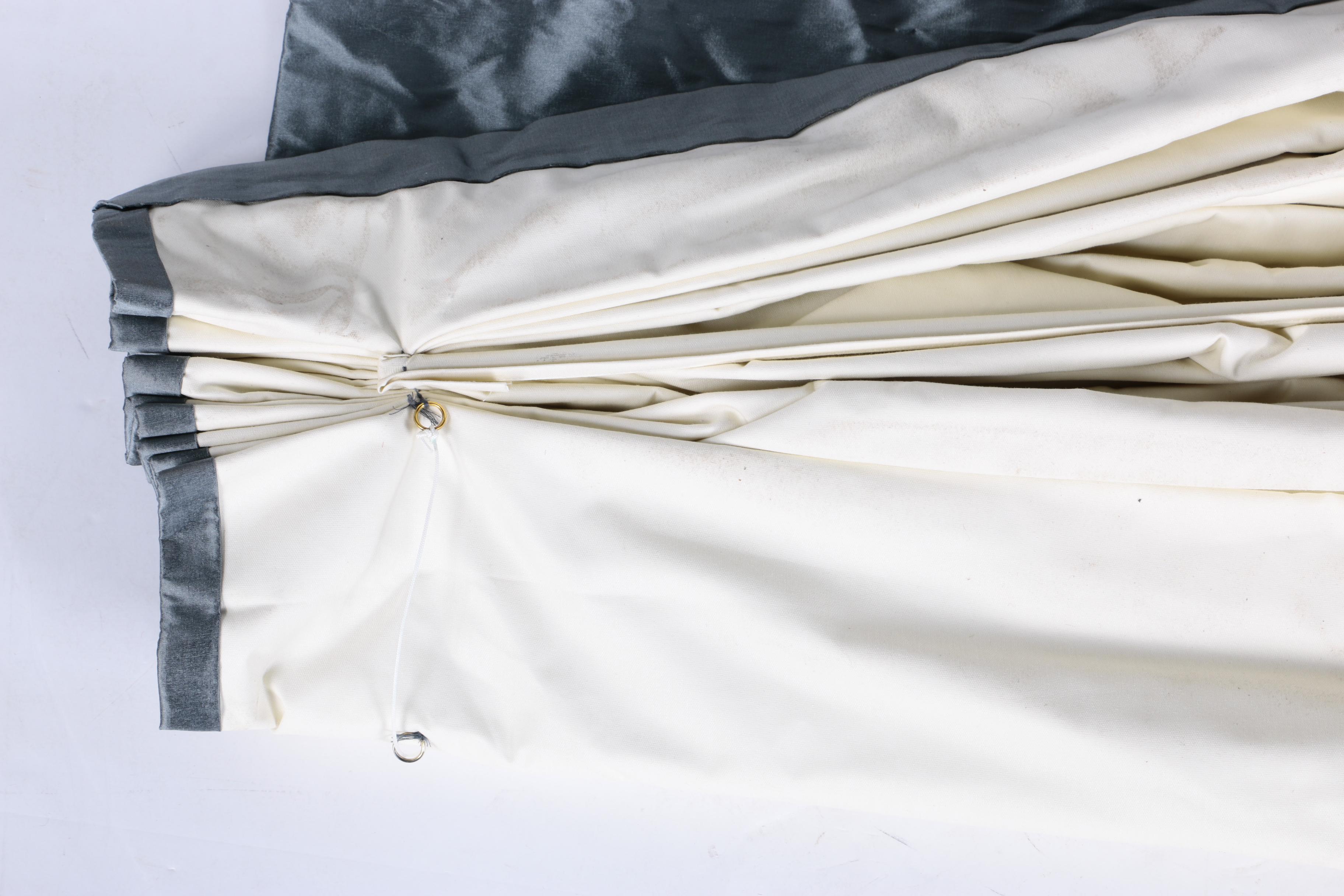 Pair of Custom Silk Roman Shades