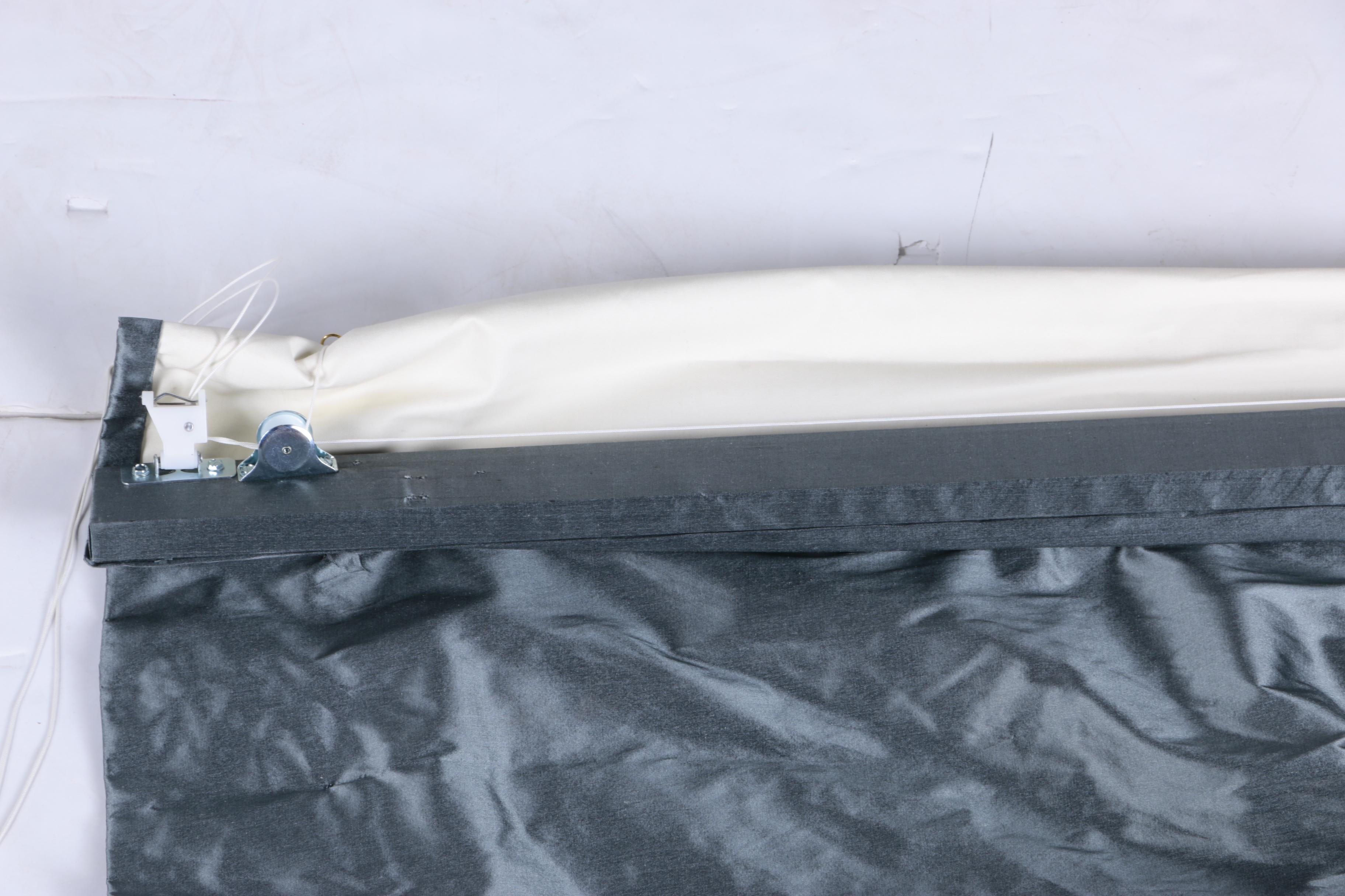 Pair of Custom Silk Roman Shades