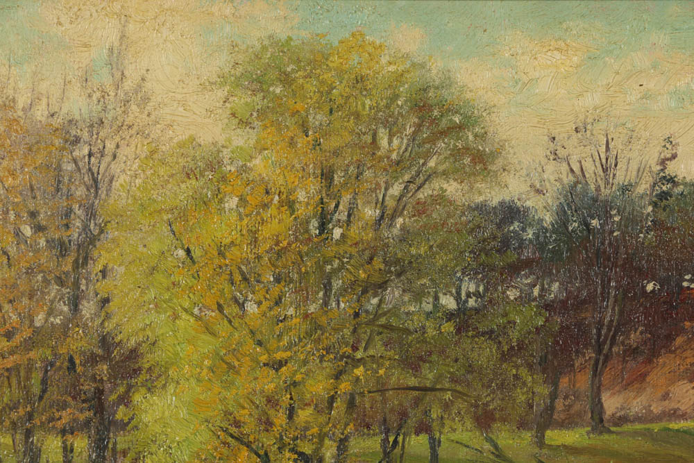 Oil Painting on Academy Board of a Landscape