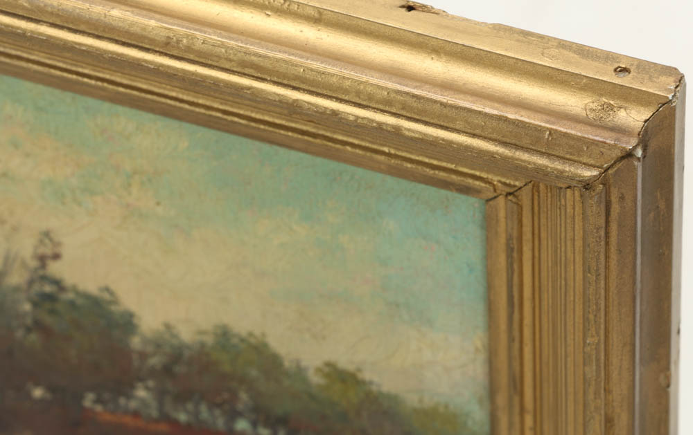 Oil Painting on Academy Board of a Landscape