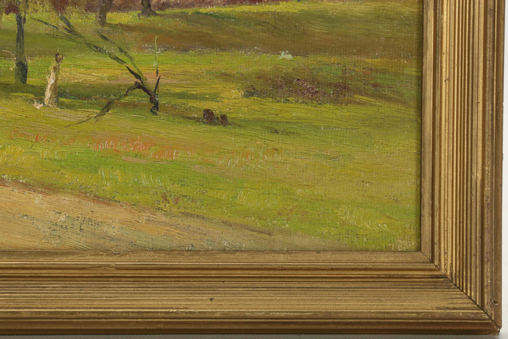 Oil Painting on Academy Board of a Landscape