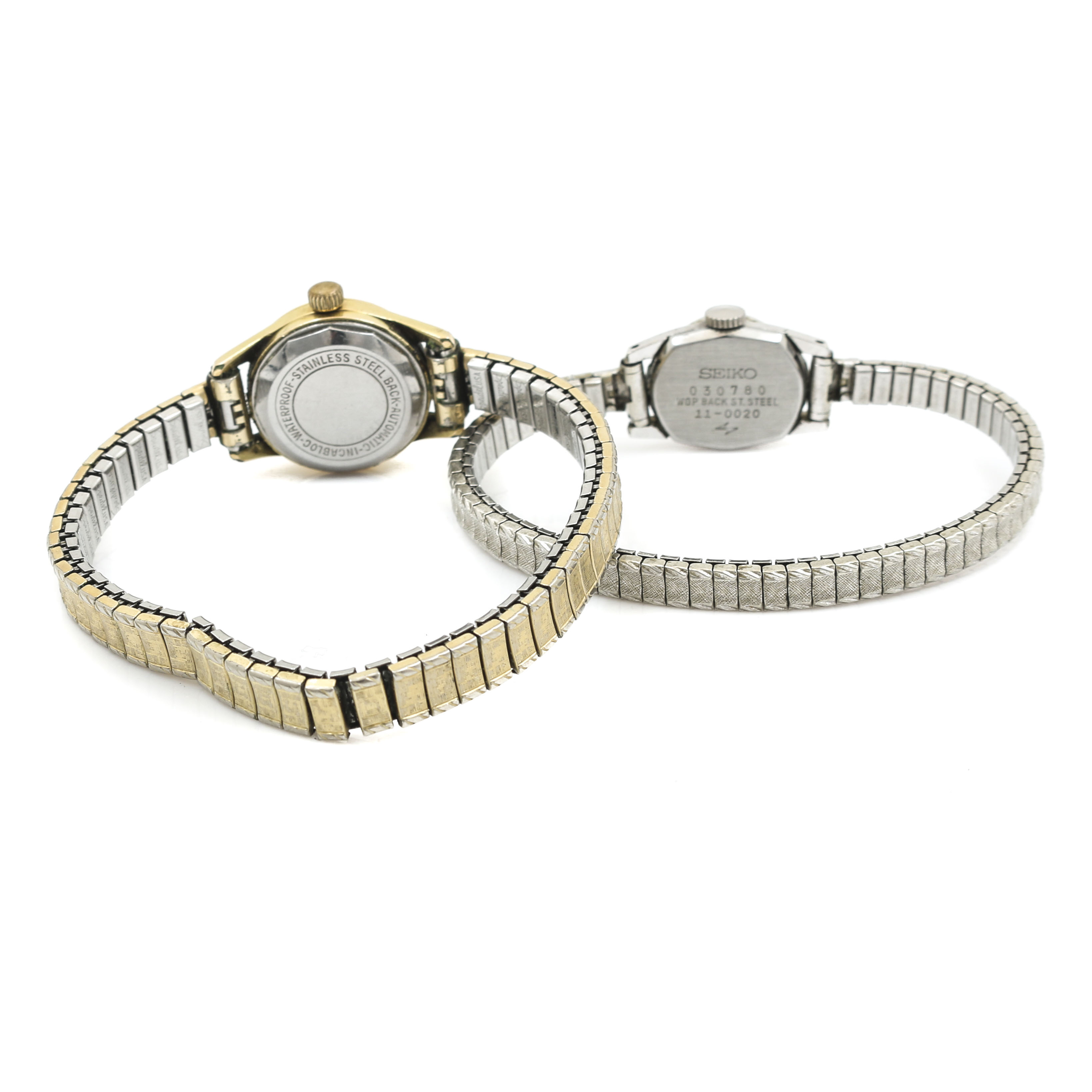 Selection of Seiko Silver Tone and Hilton Gold Tone Watches