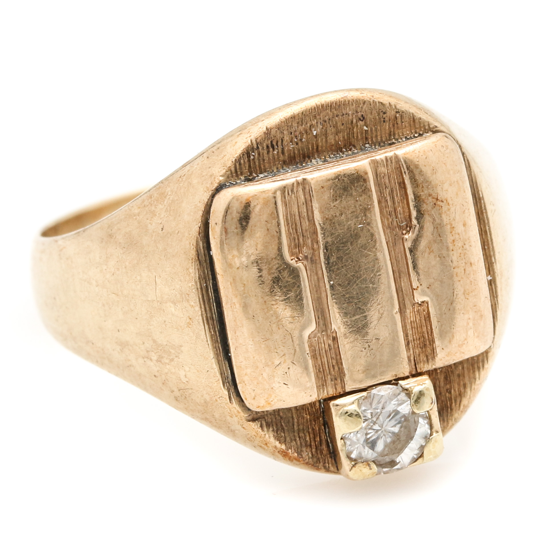 14K Yellow Gold International Harvester Service Ring