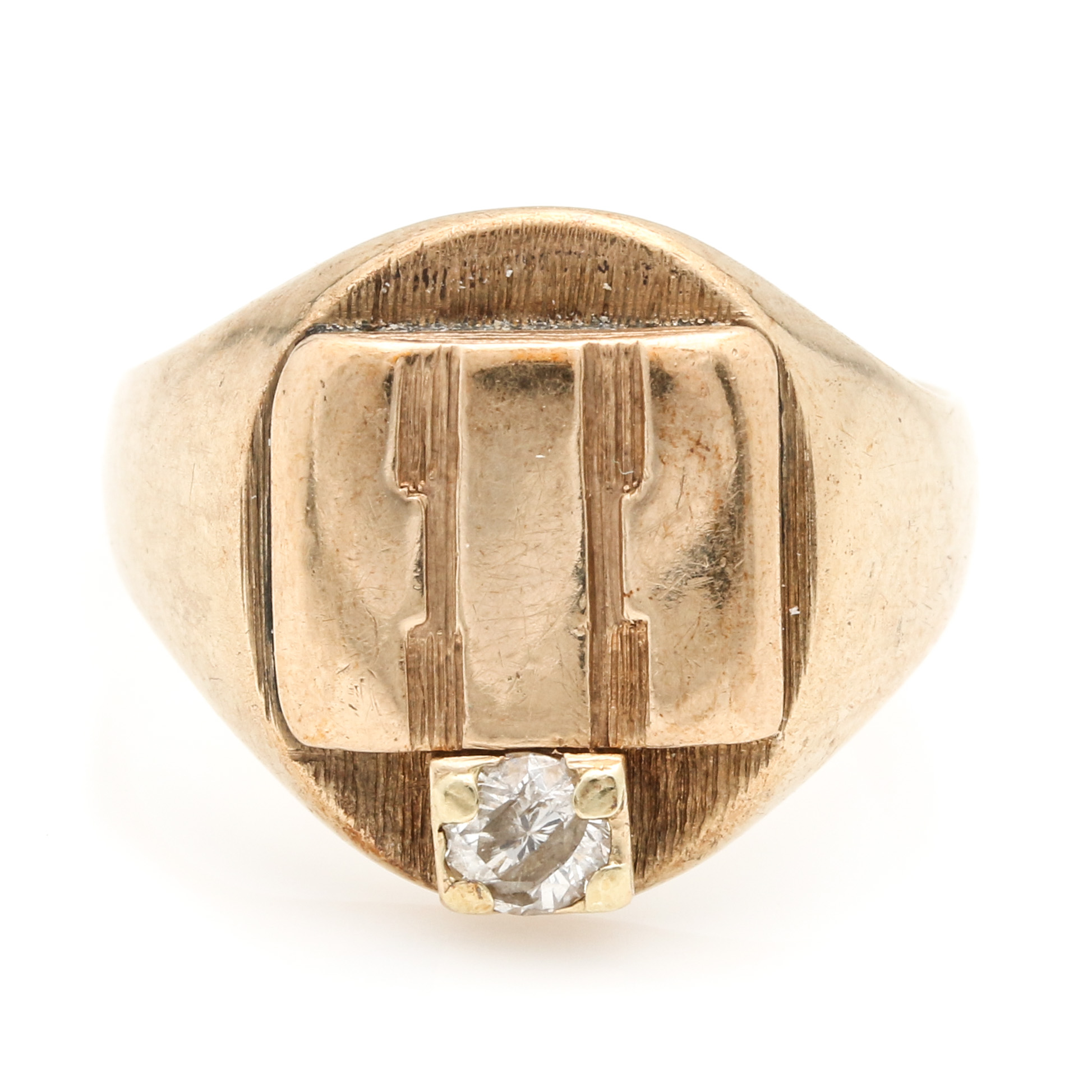 14K Yellow Gold International Harvester Service Ring