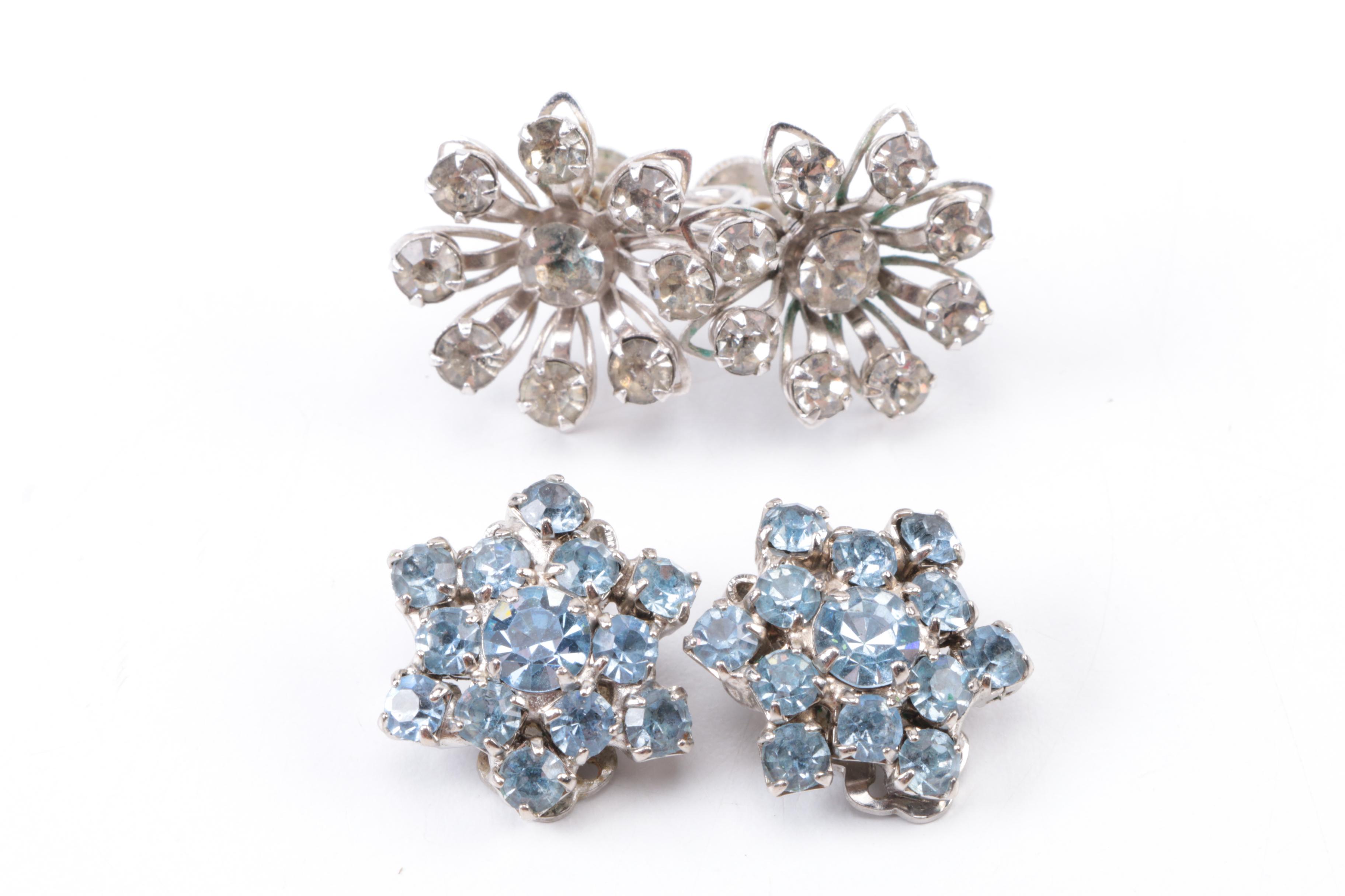 Vintage Costume Jewelry Including Sterling Silver