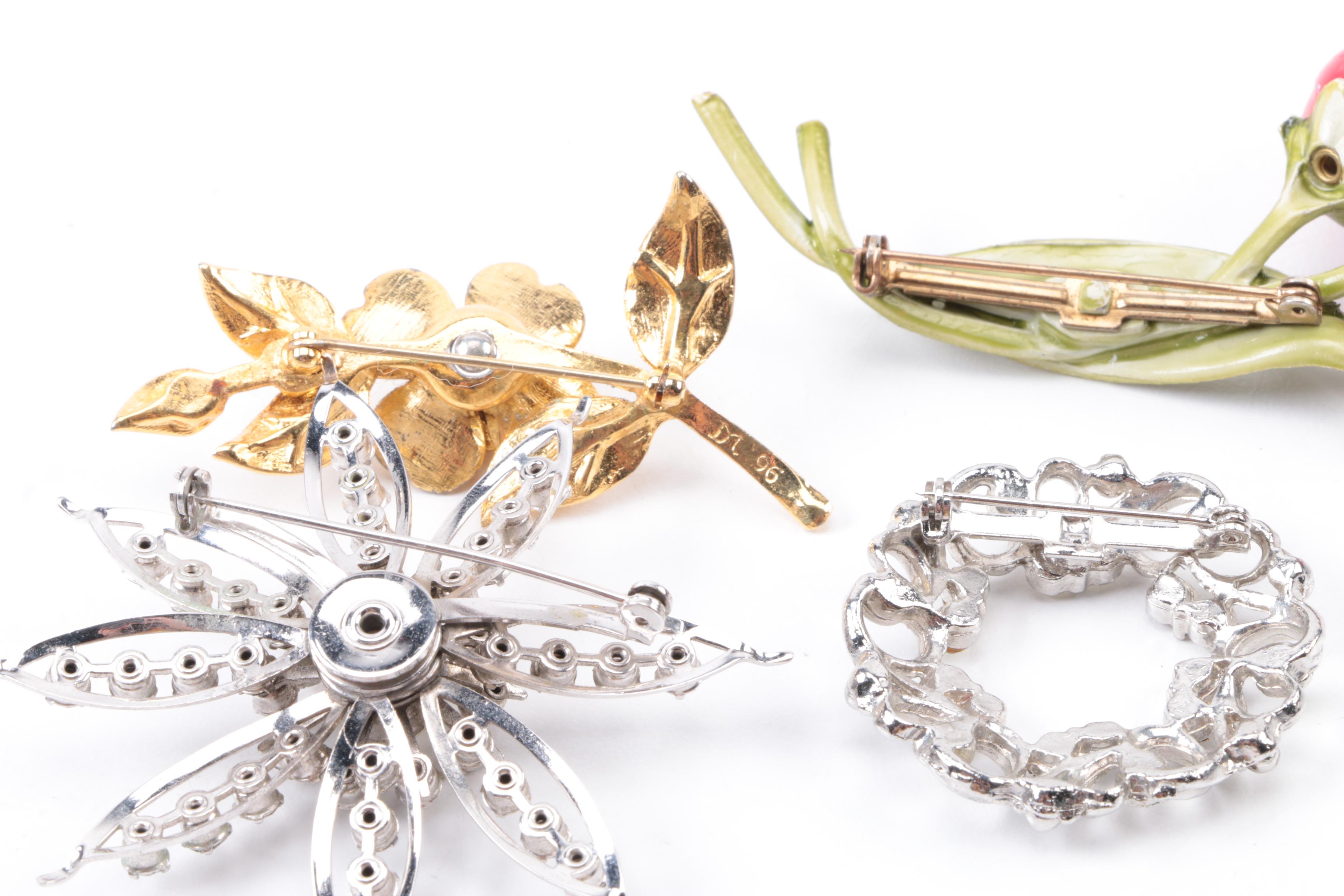 Vintage Costume Jewelry Including Sterling Silver