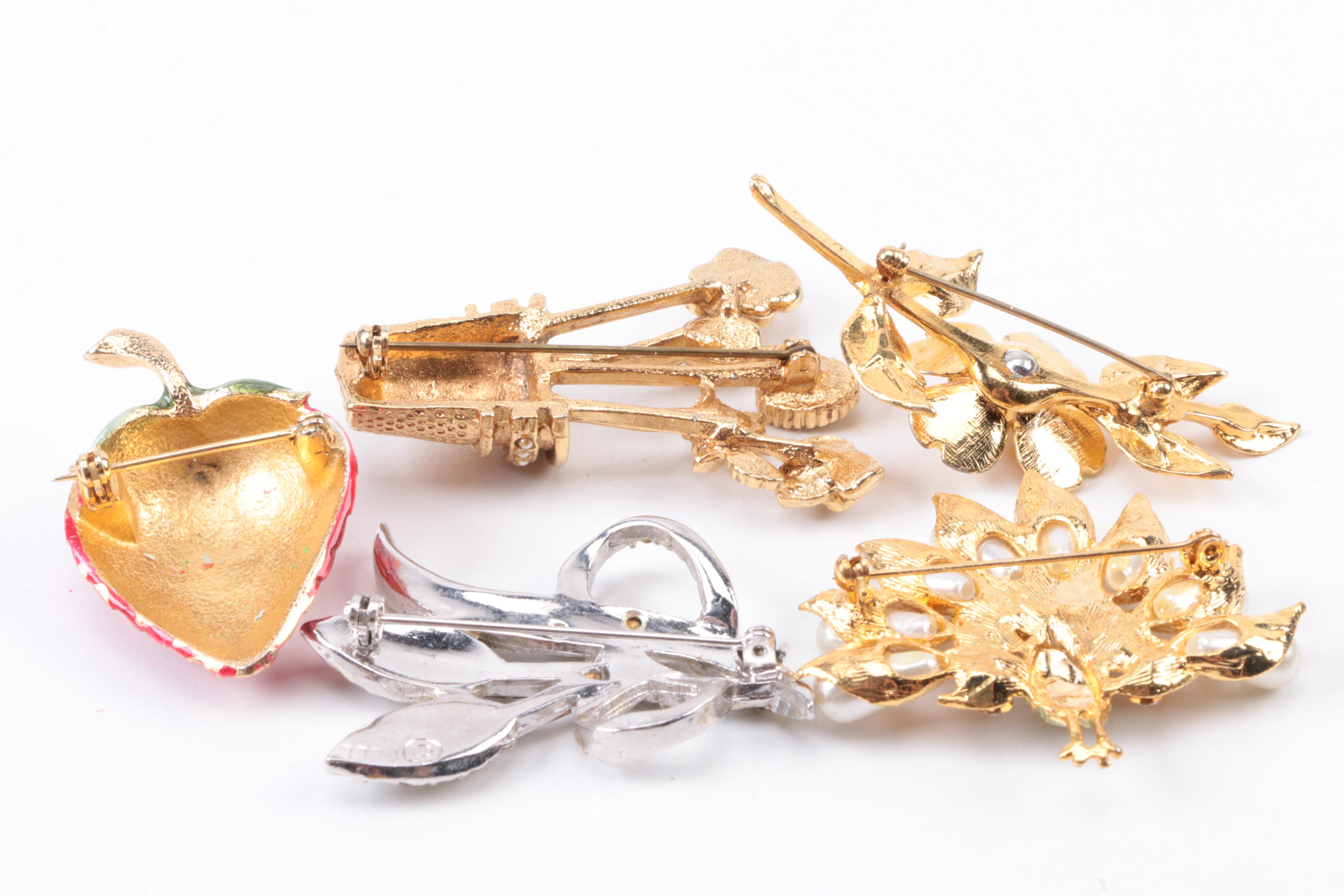 Vintage Costume Jewelry Including Sterling Silver