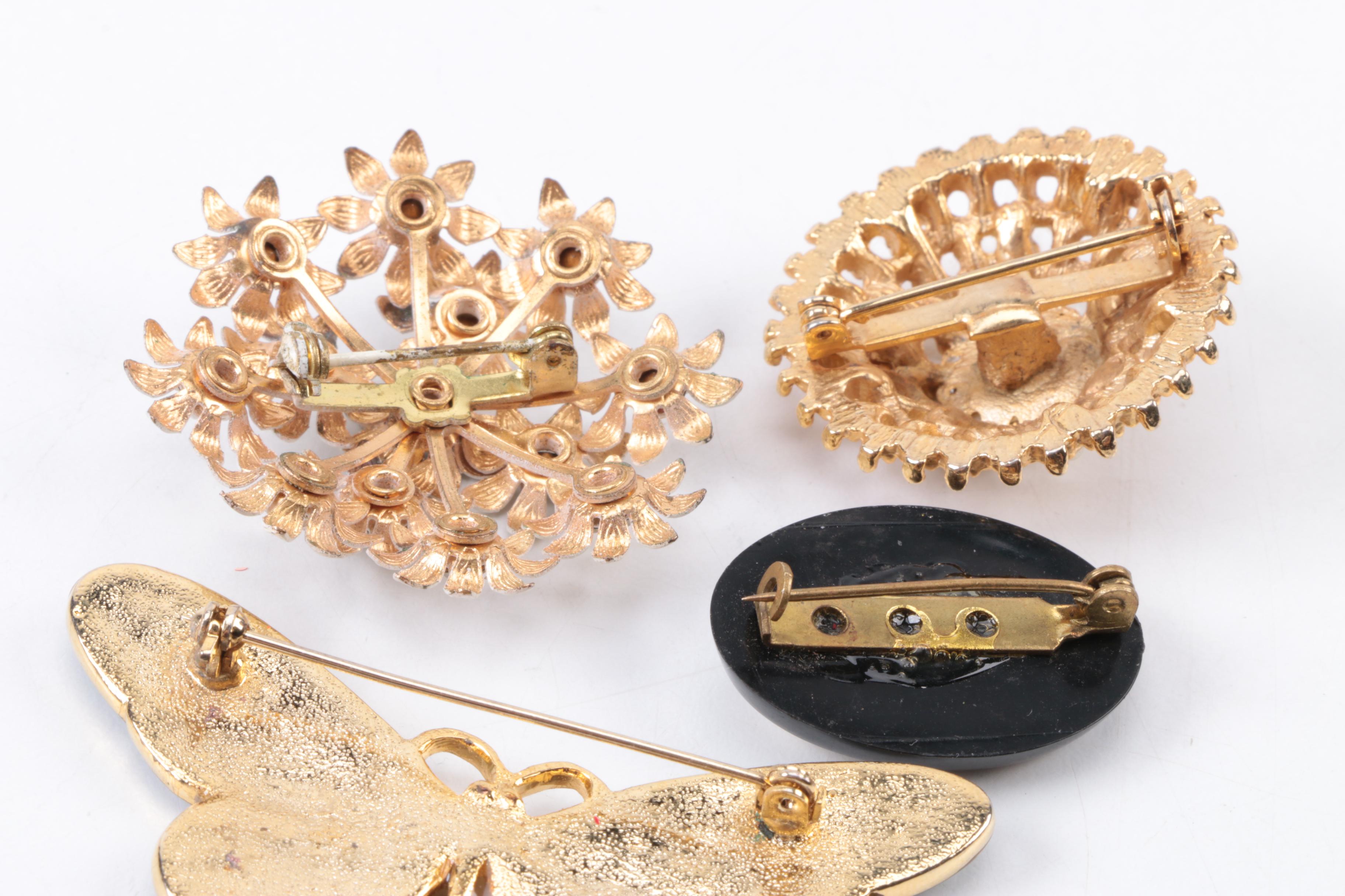 Vintage Costume Jewelry Including Sterling Silver