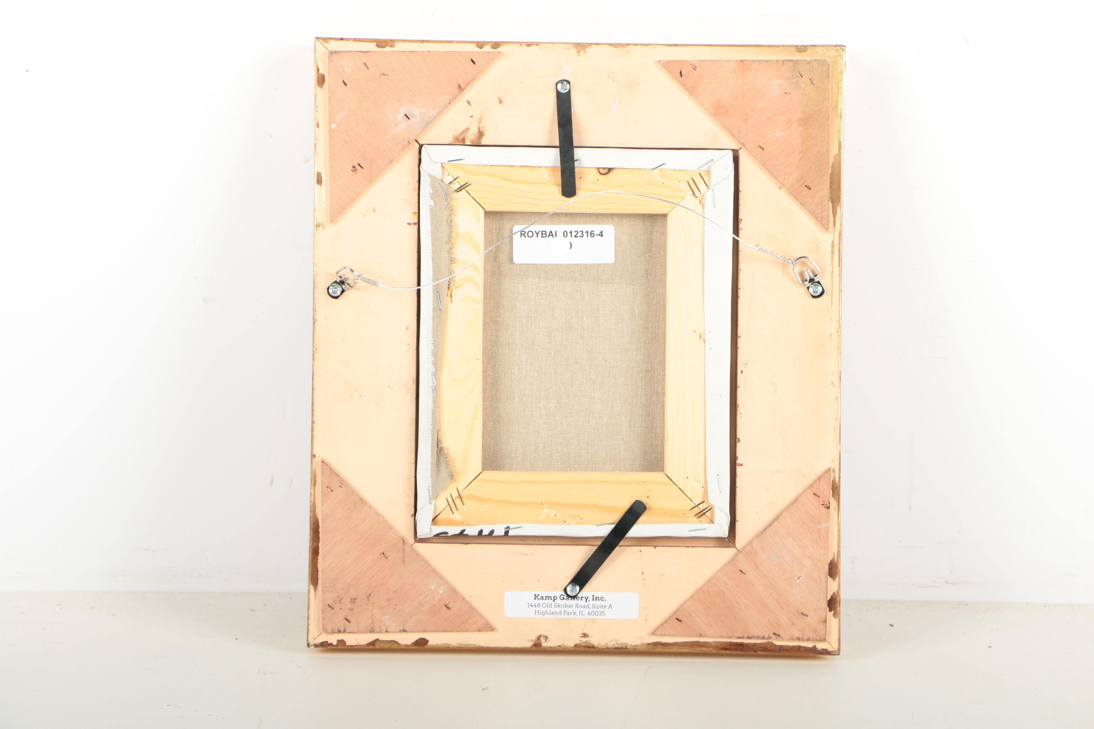 Joyce Roybal Oil Painting on Canvas "Violin & Cello"