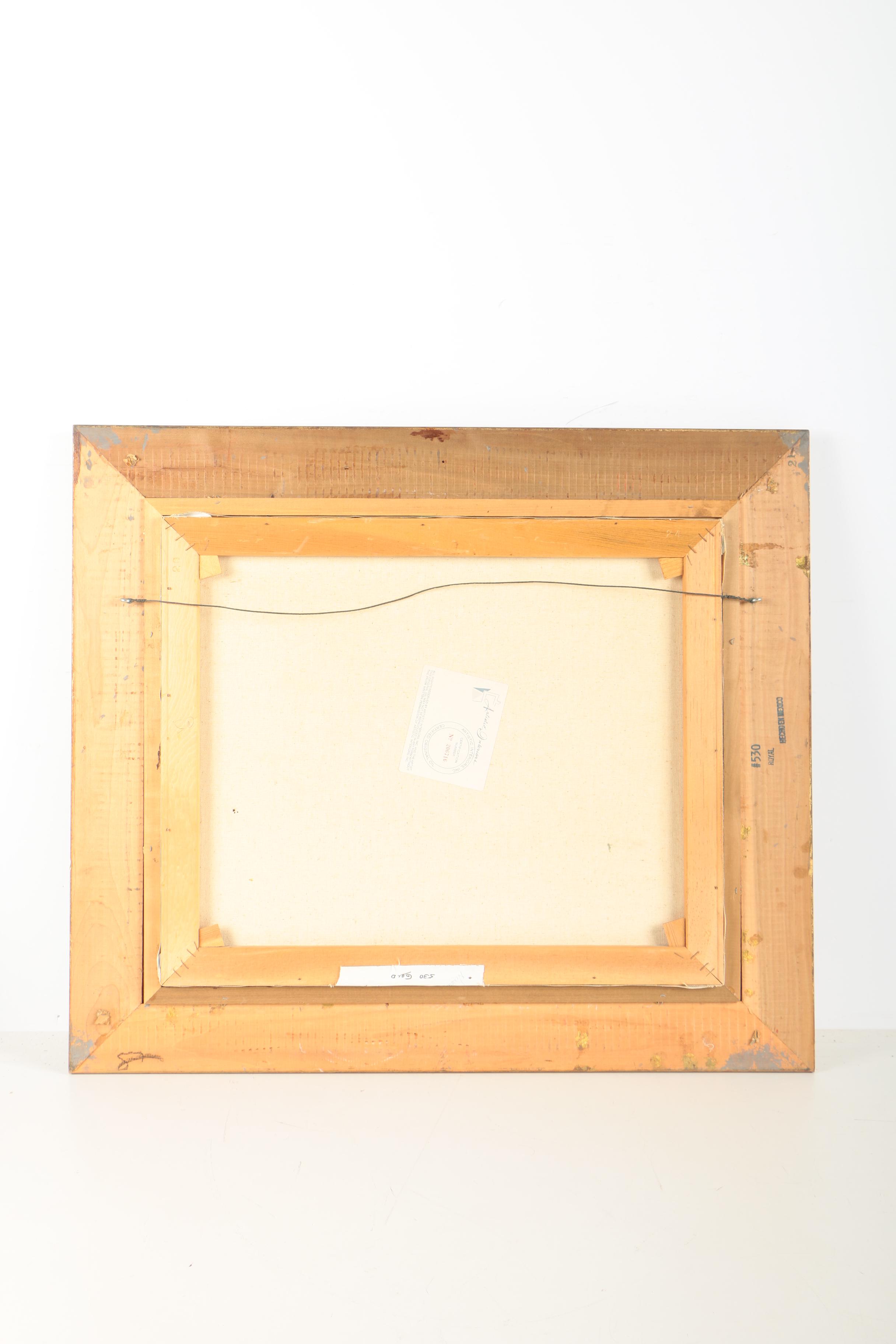 G. Whitman Oil Painting of Mountain Landscape