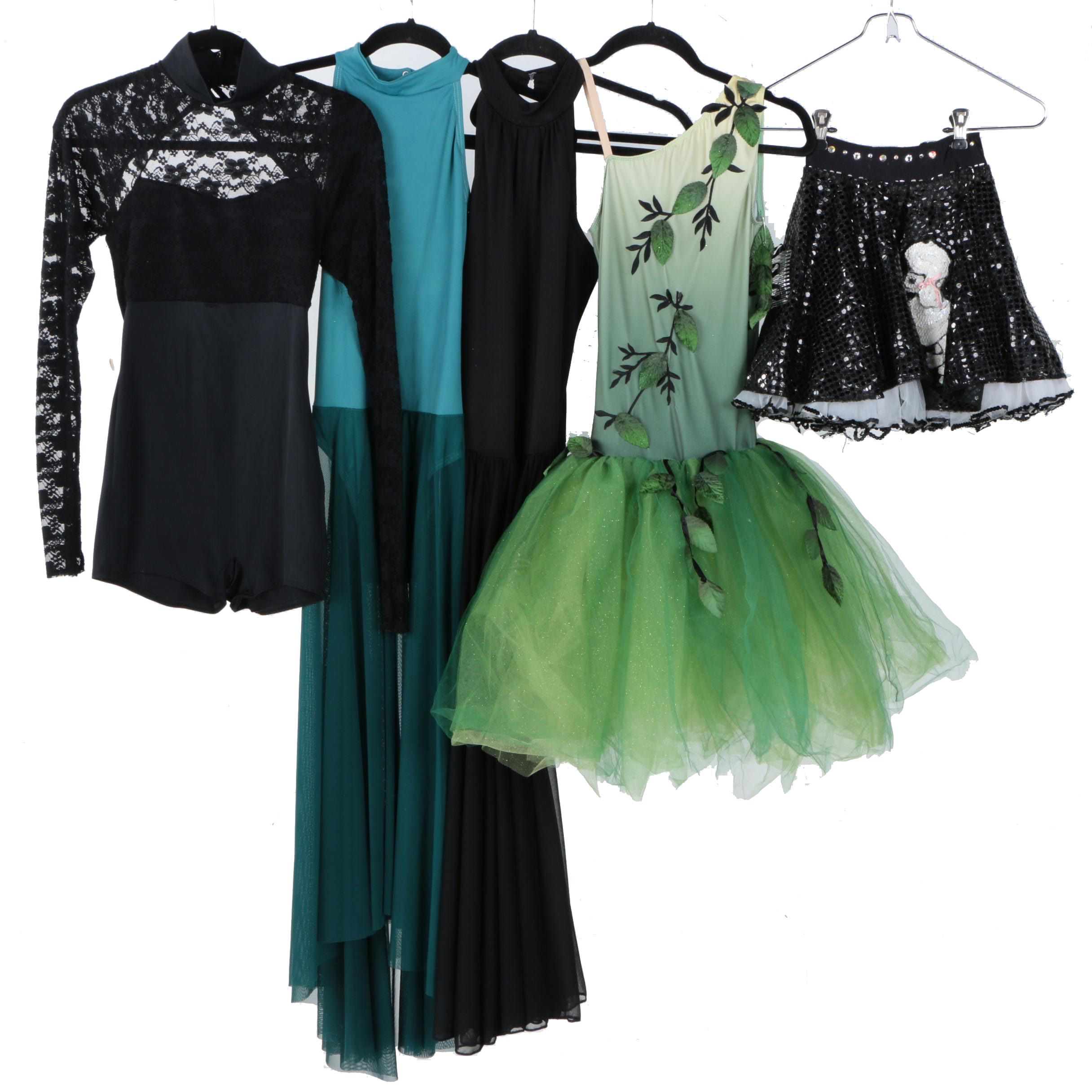 Collection of Five Dance Costumes