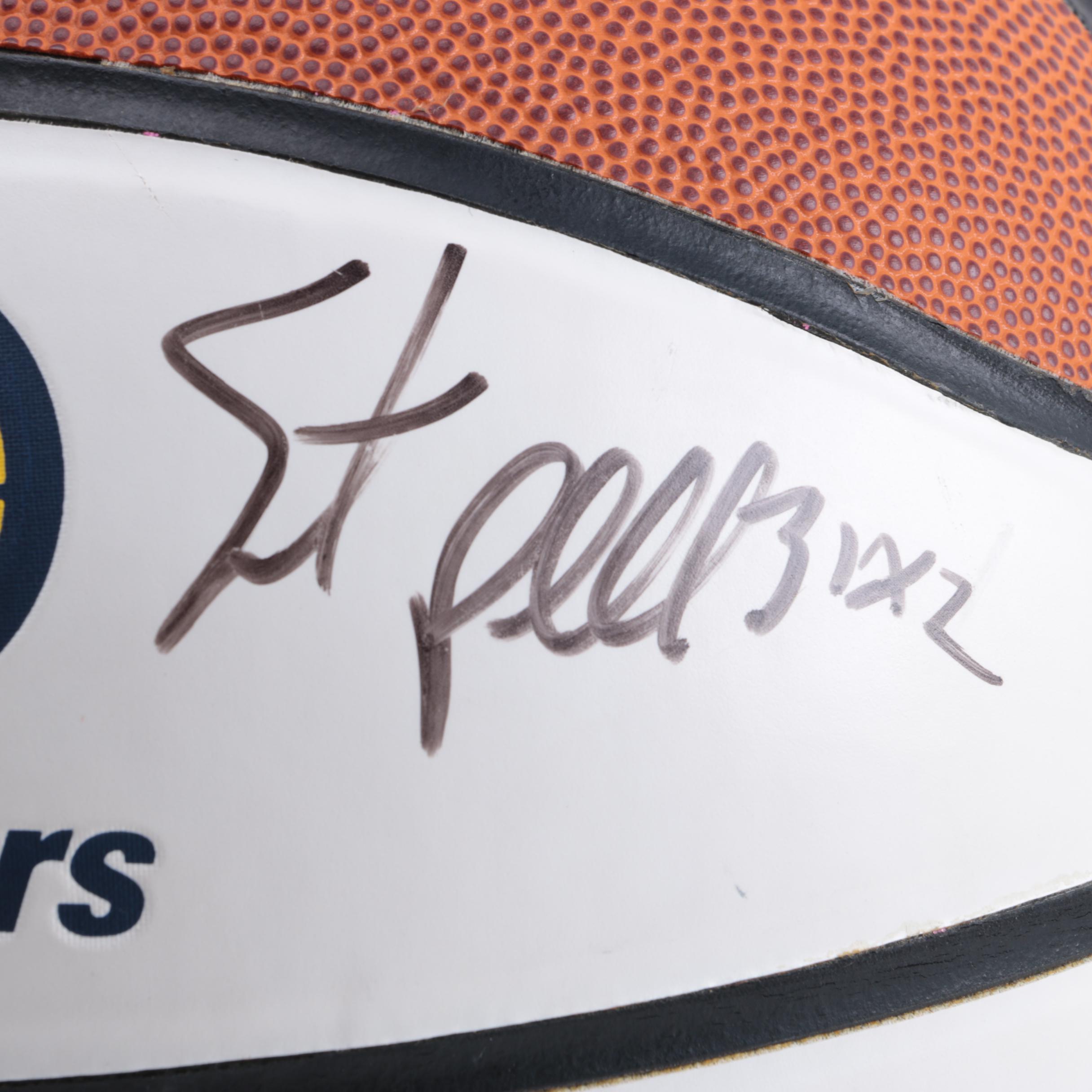 Autographed 2003 Indiana Pacers Basketball