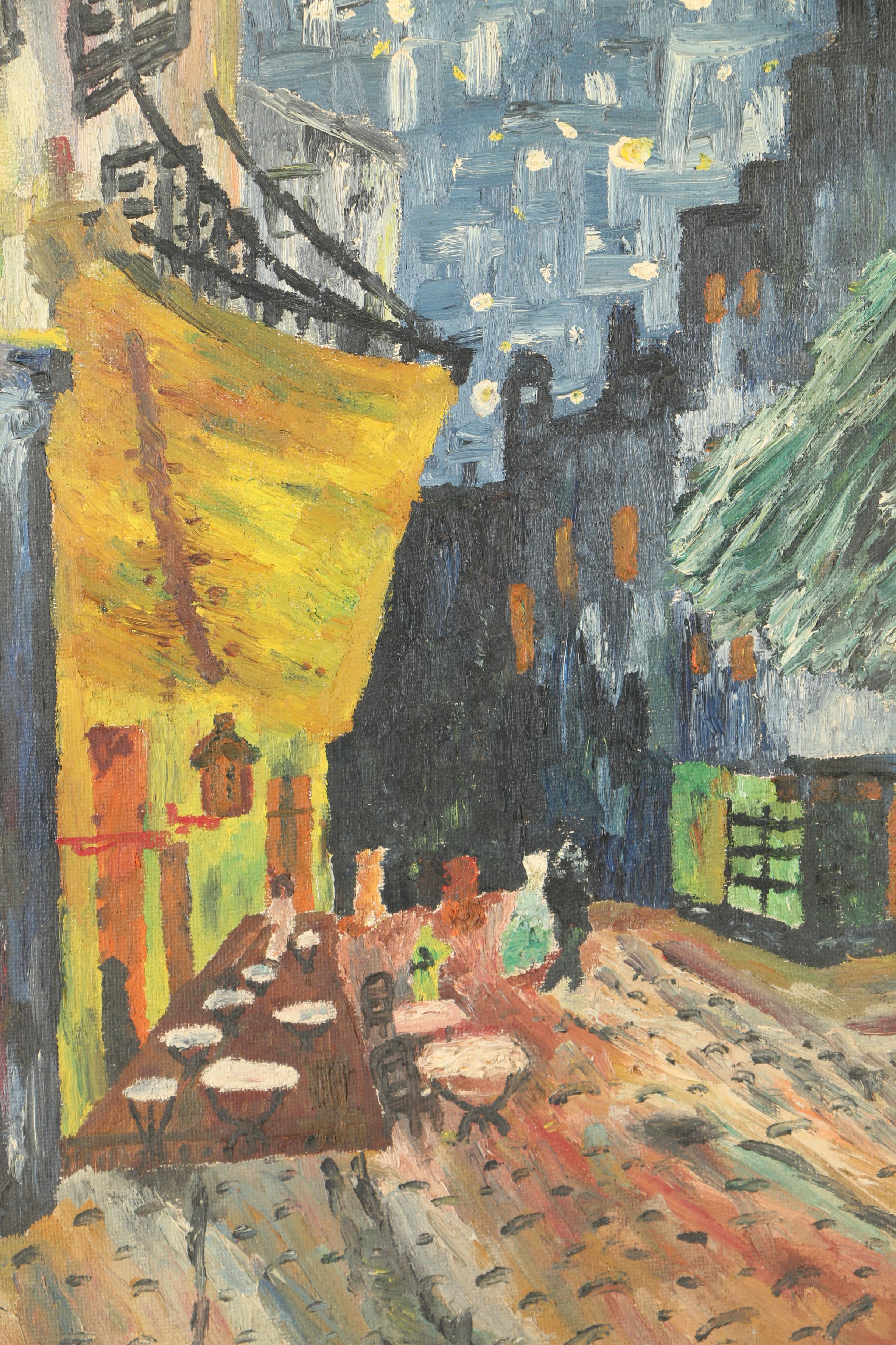 Copy Oil Painting after Van Gogh's "Cafe Terrace at Night"
