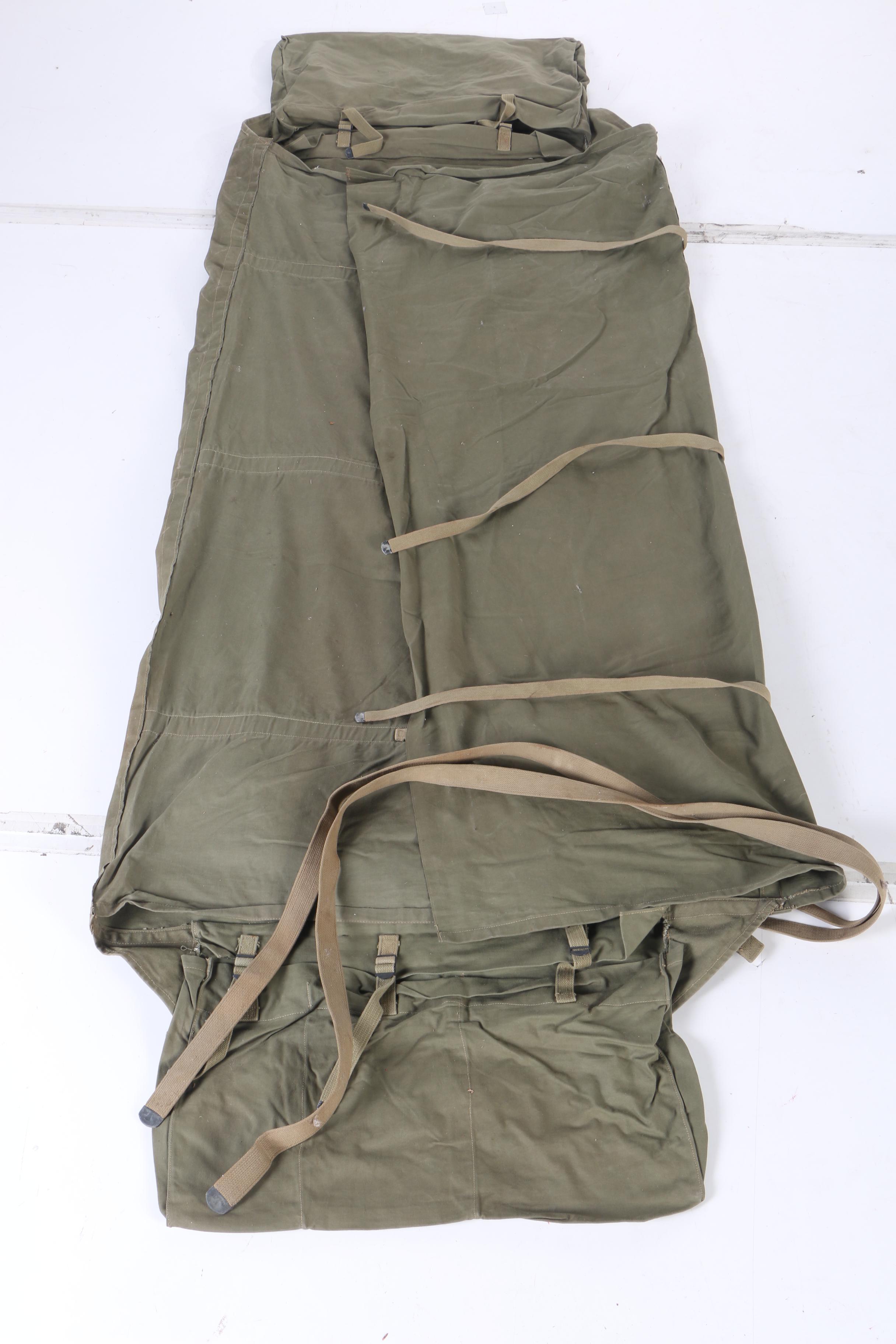 Military Shelter Half and Sleeping Bag