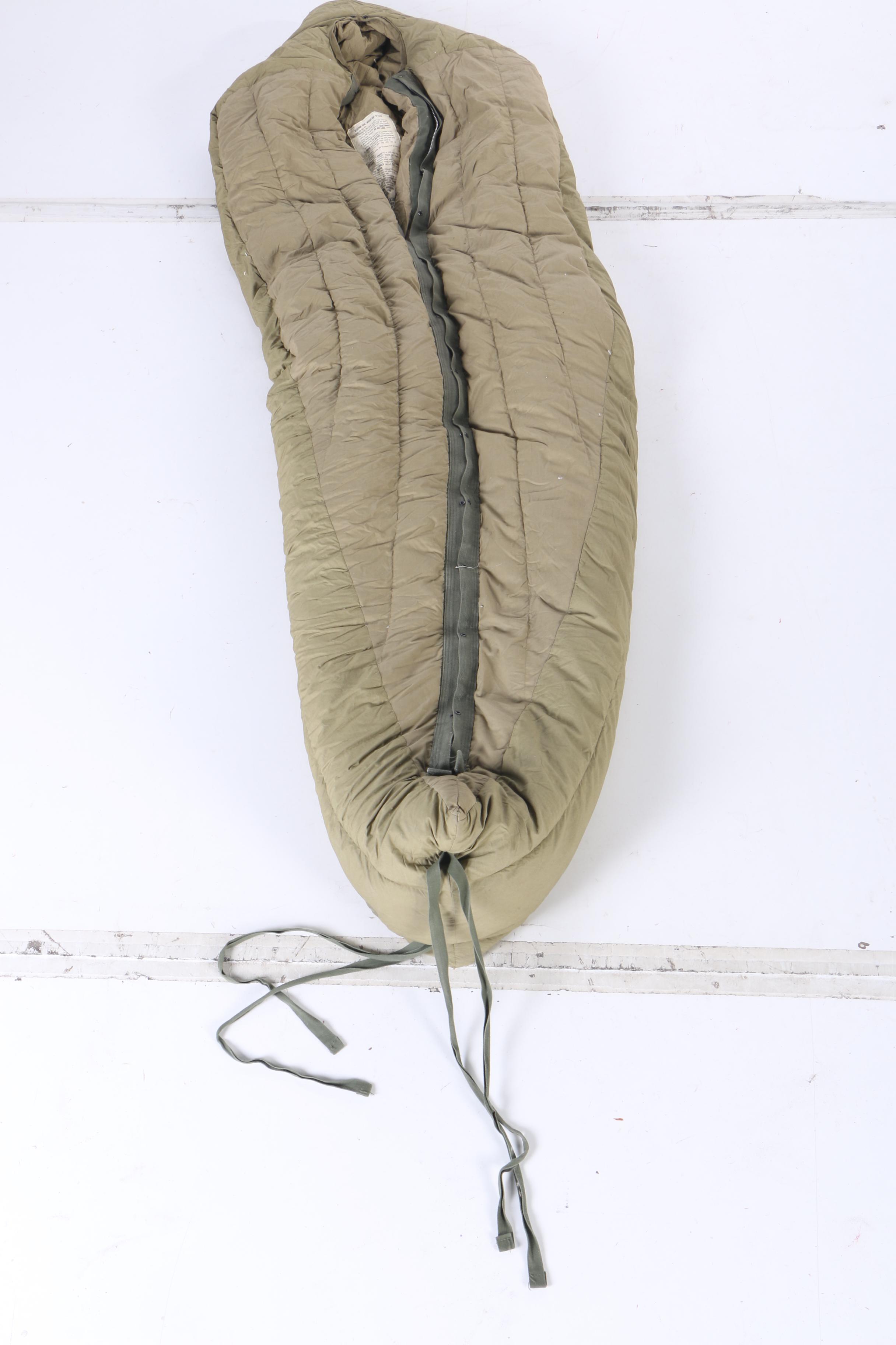 Military Shelter Half and Sleeping Bag