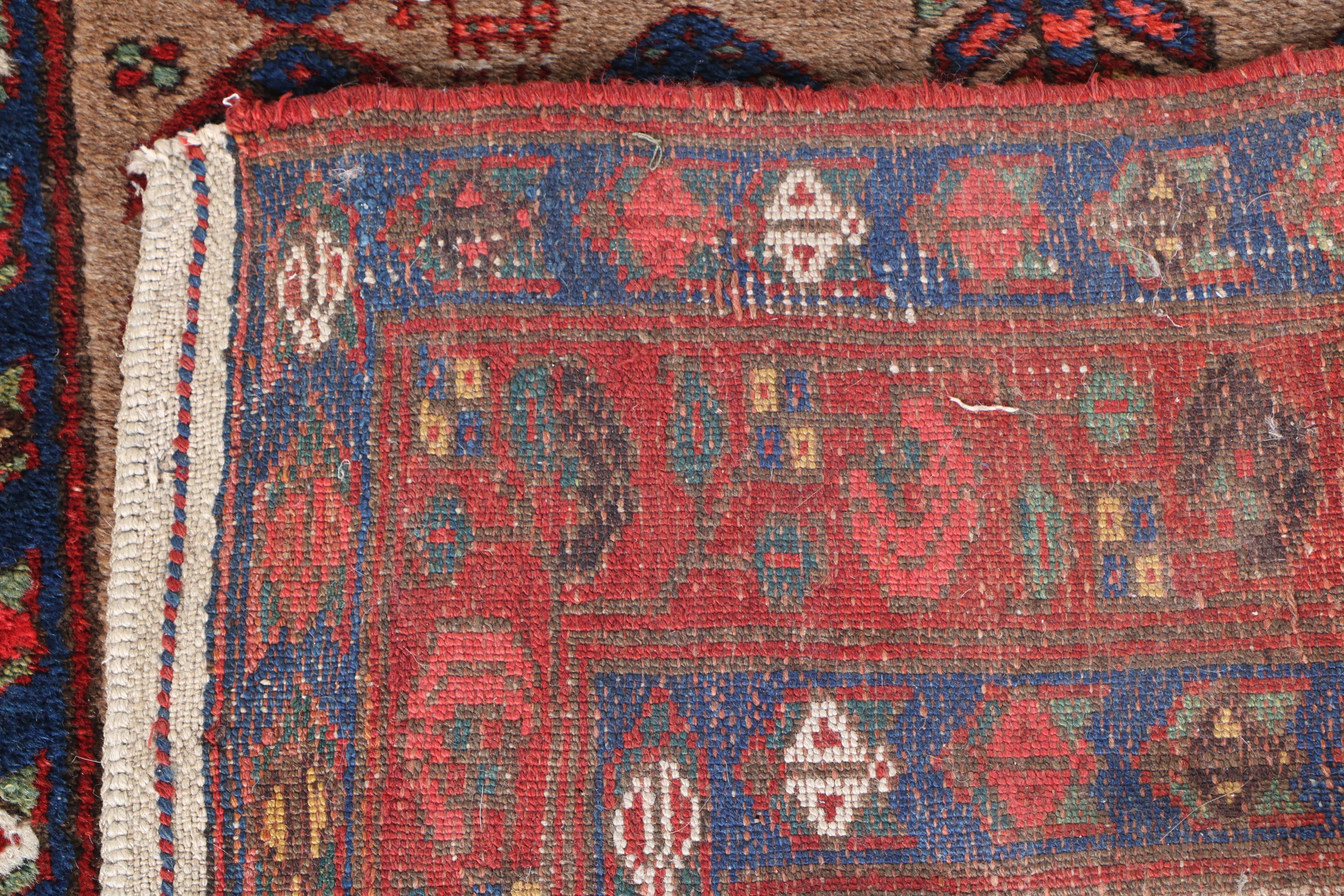 Hand-Knotted Persian Khamseh Long Rug