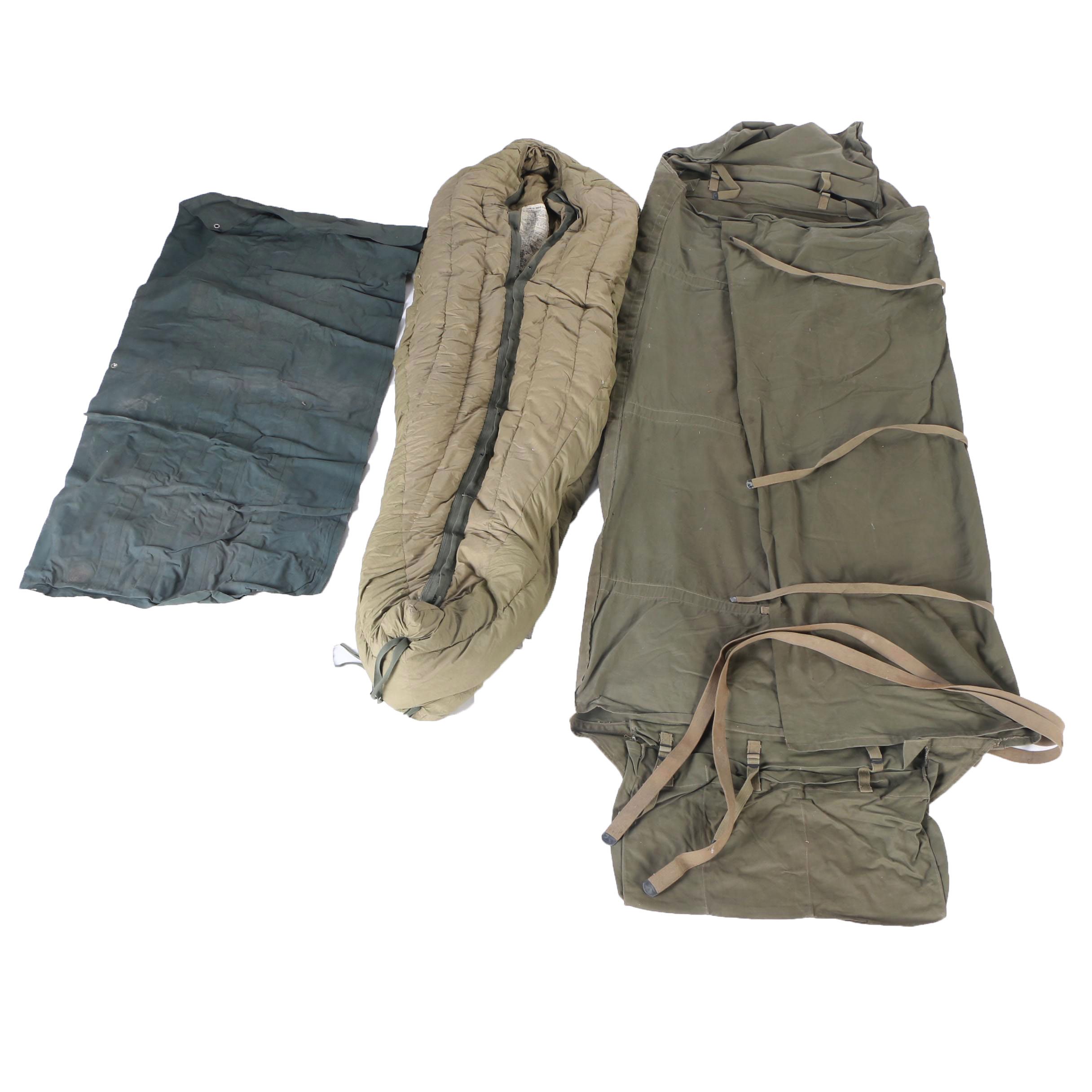 Military Shelter Half and Sleeping Bag