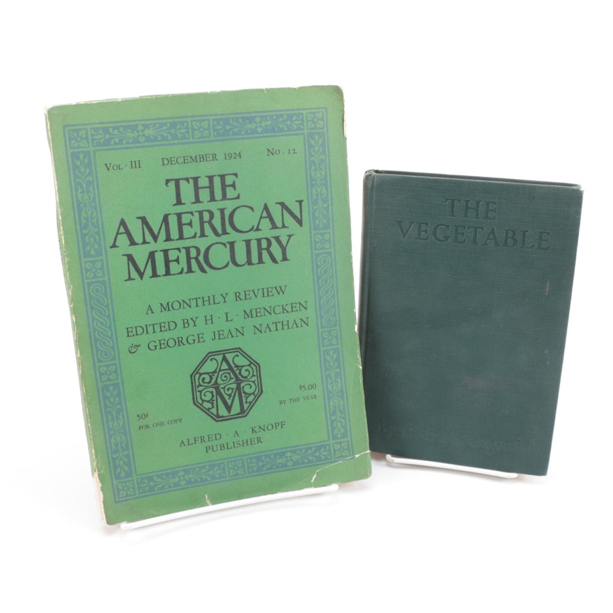 1923 "The Vegetable" by F. Scott Fitzgerald and 1924 "The American Mercury"